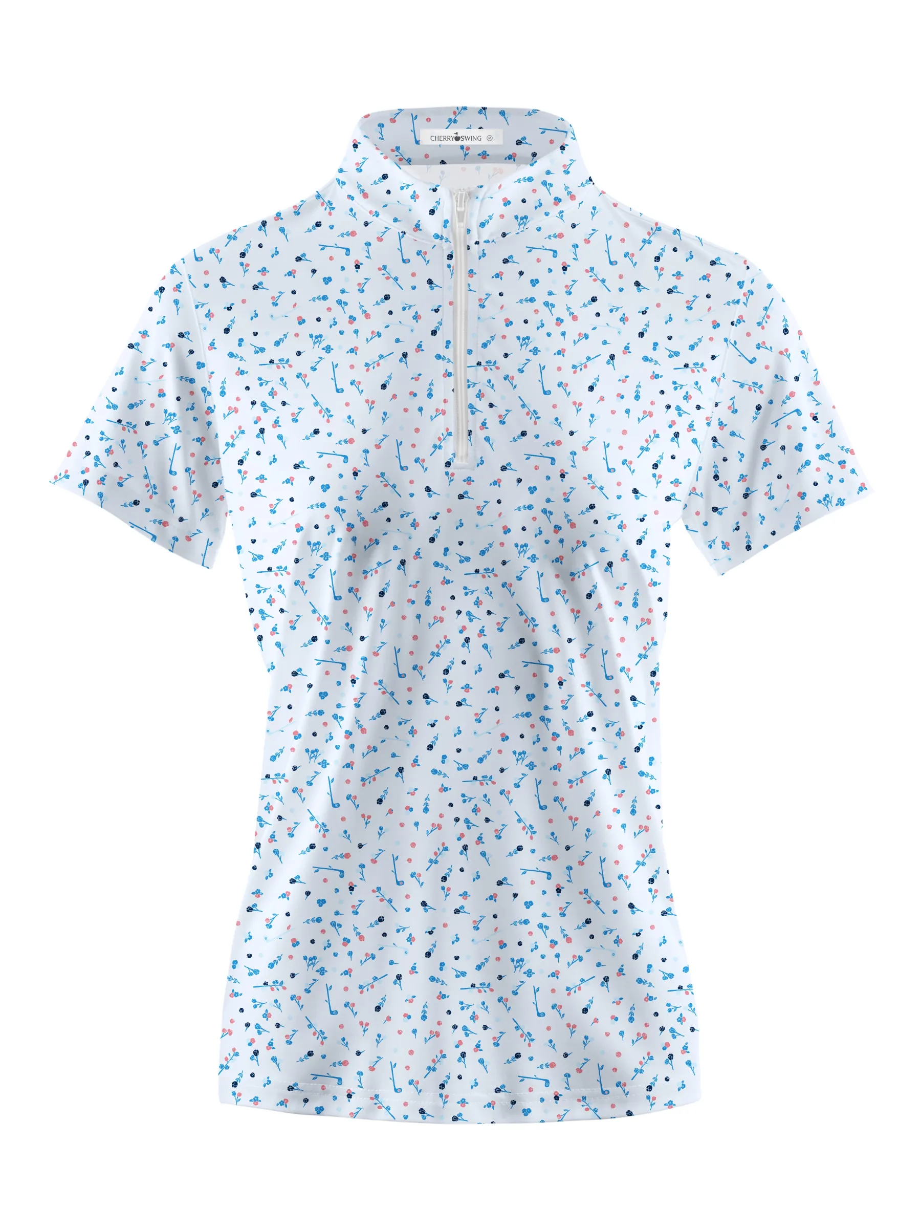 Cherryswing Women's Spring Meadow Golf Short Sleeve Polo Shirt