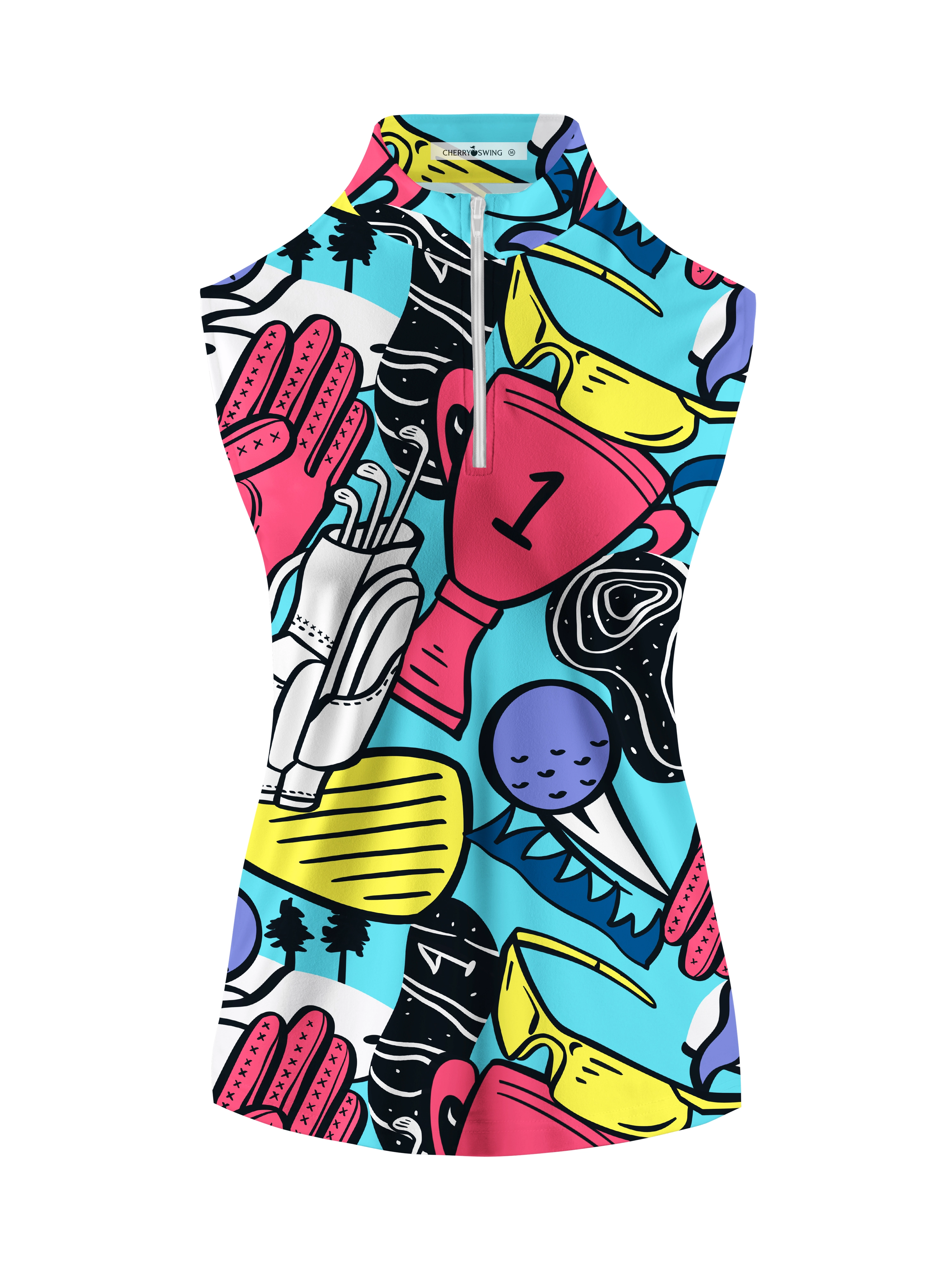 Cherryswing Women's Vivid Hues Golf Sleeveless Shirt