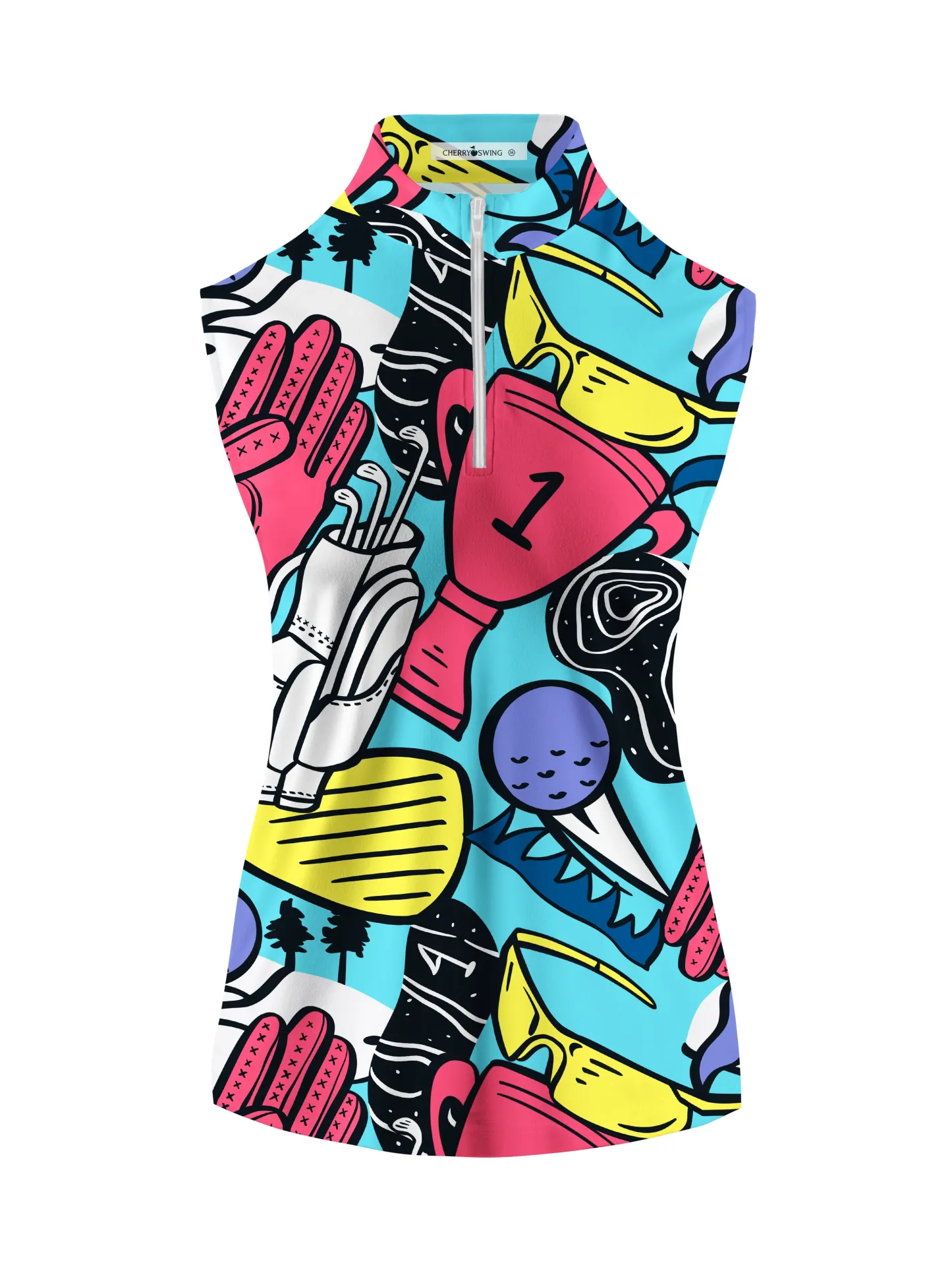 Cherryswing Women's Vivid Hues Golf Sleeveless Shirt