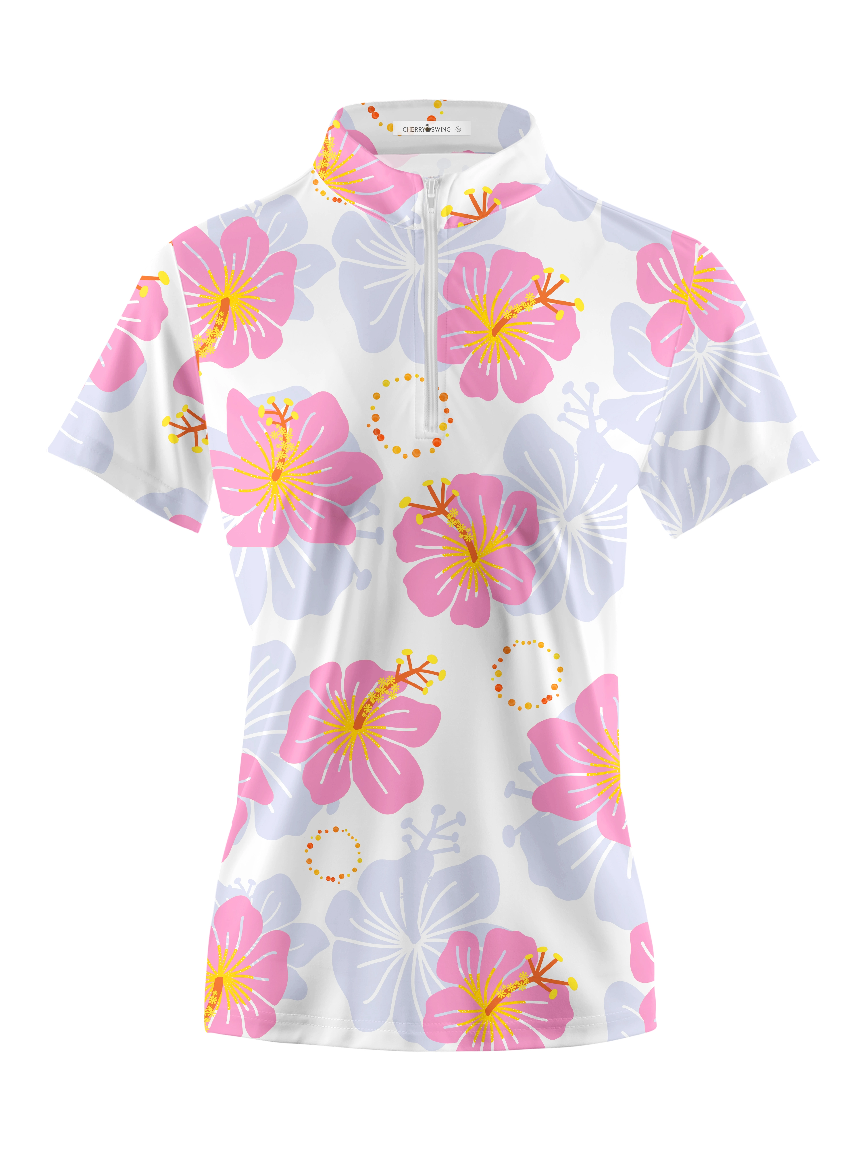 Cherryswing Women's Vibrant Spring Day Short Sleeve Polo Shirt