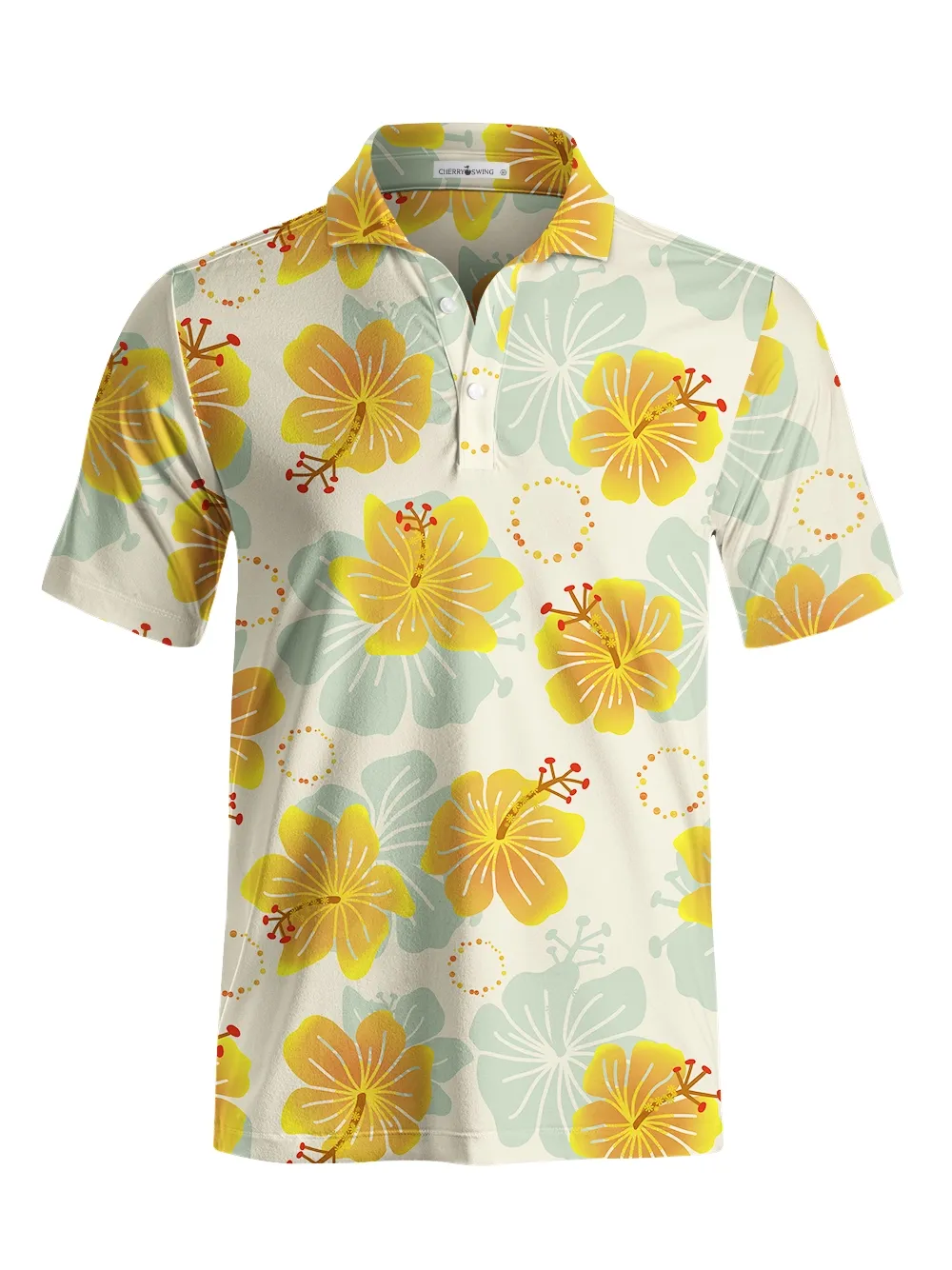 Cherryswing Vibrant Spring Day Men's Polo Shirt