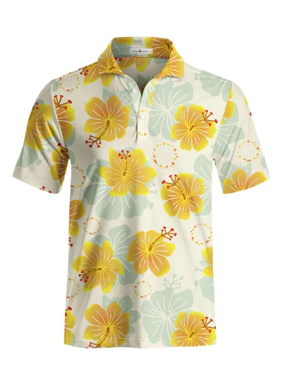 Cherryswing Vibrant Spring Day Men's Polo Shirt