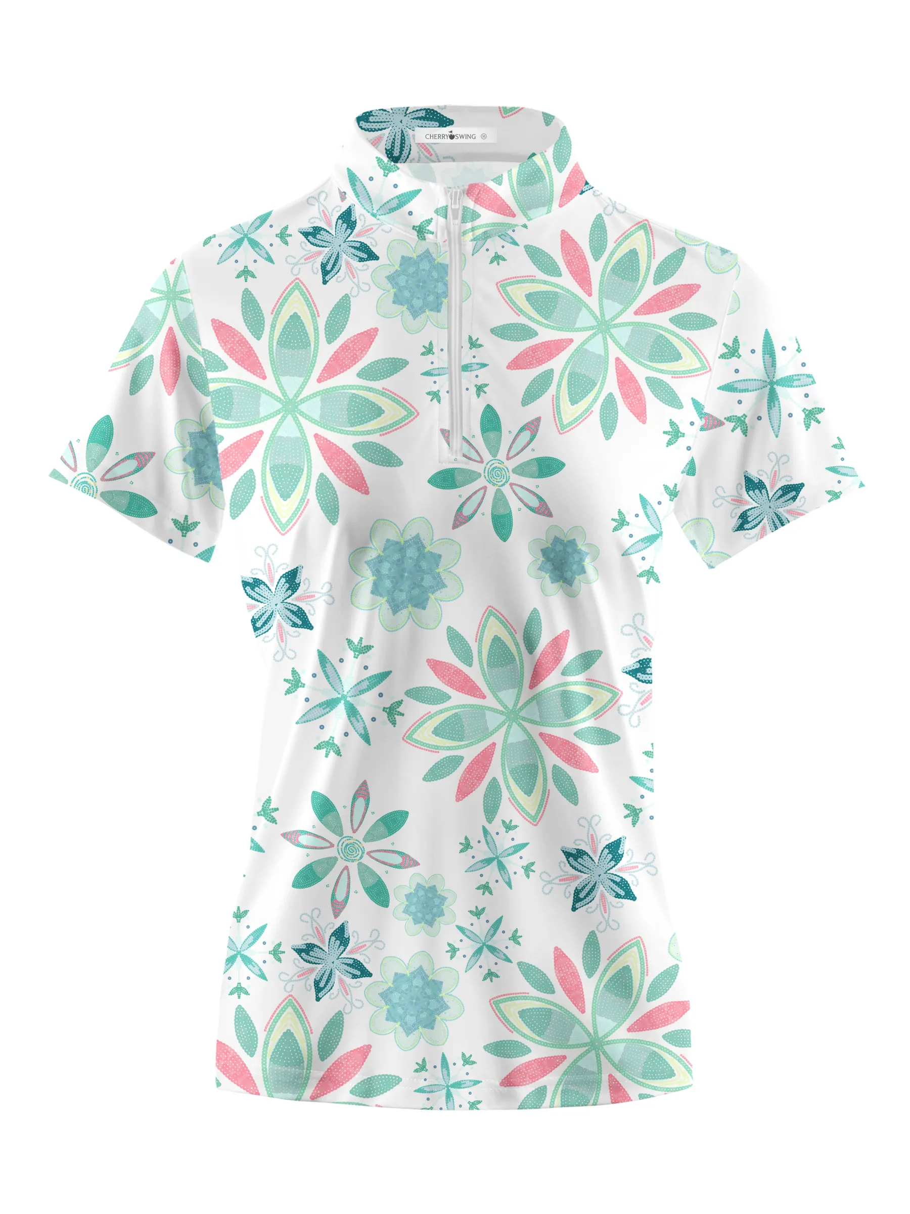 Cherryswing Women's Gentle Colors Short Sleeve Polo Shirt