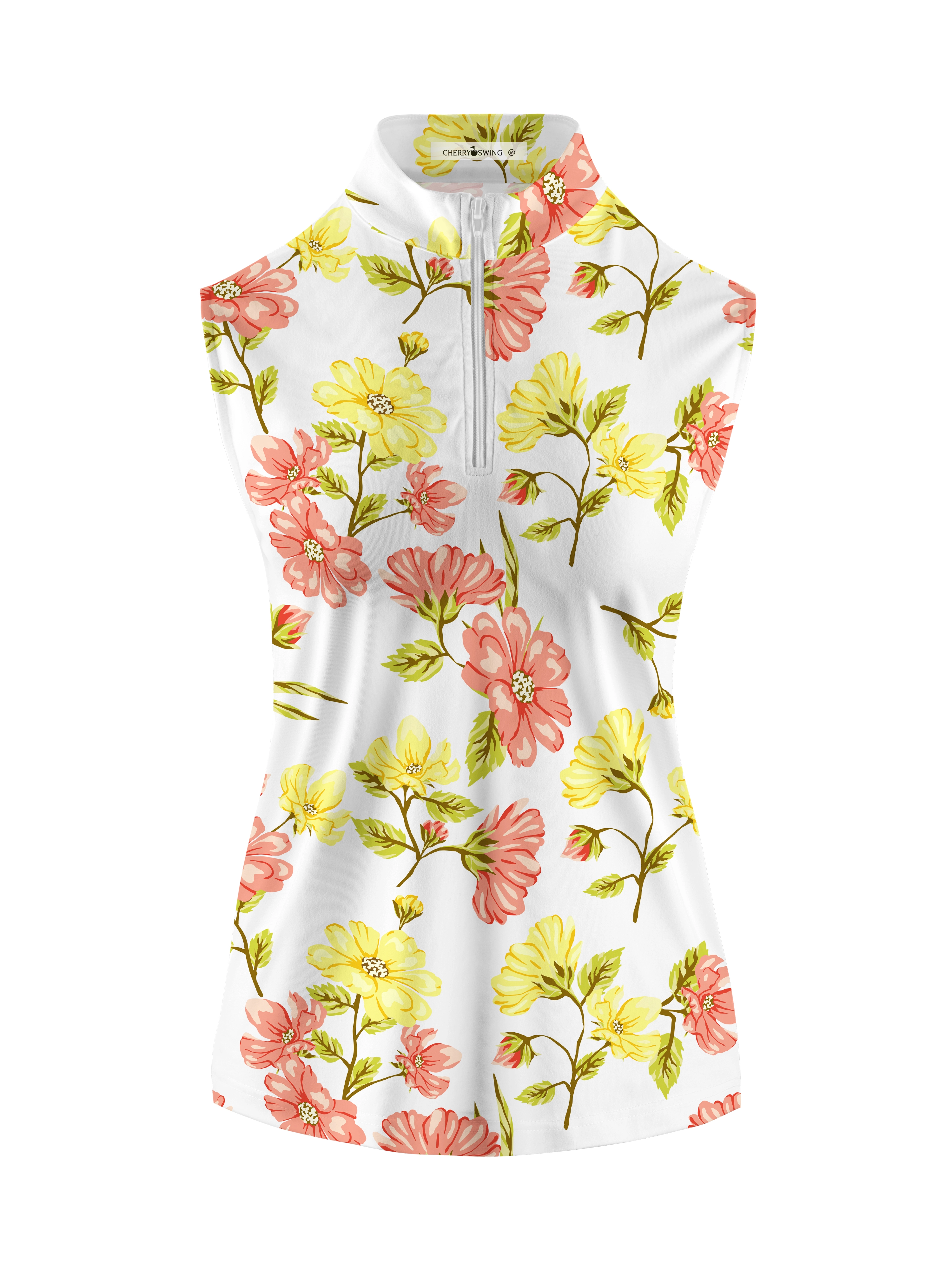 Cherryswing Women's Colorful Spring Golf Sleeveless Polo Shirt