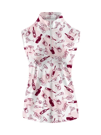 Cherryswing Women's Charm Golf Sleeveless Polo Shirt