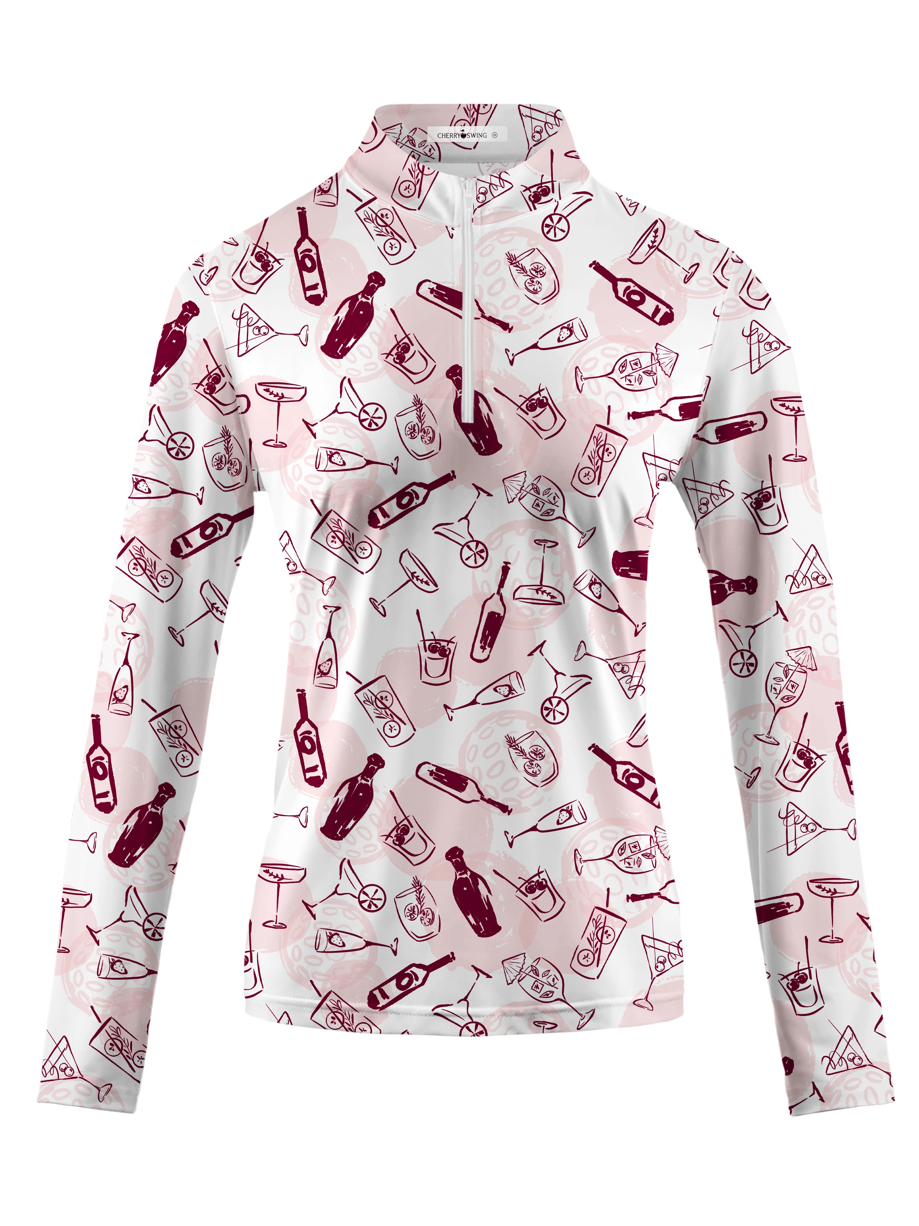 Cherryswing Women's Charm Golf Long Sleeve Polo Shirt