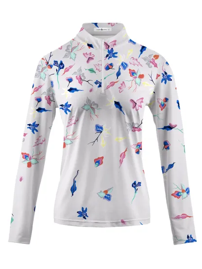 Cherryswing Women's Renewal and Growth Long Sleeve Polo Shirt