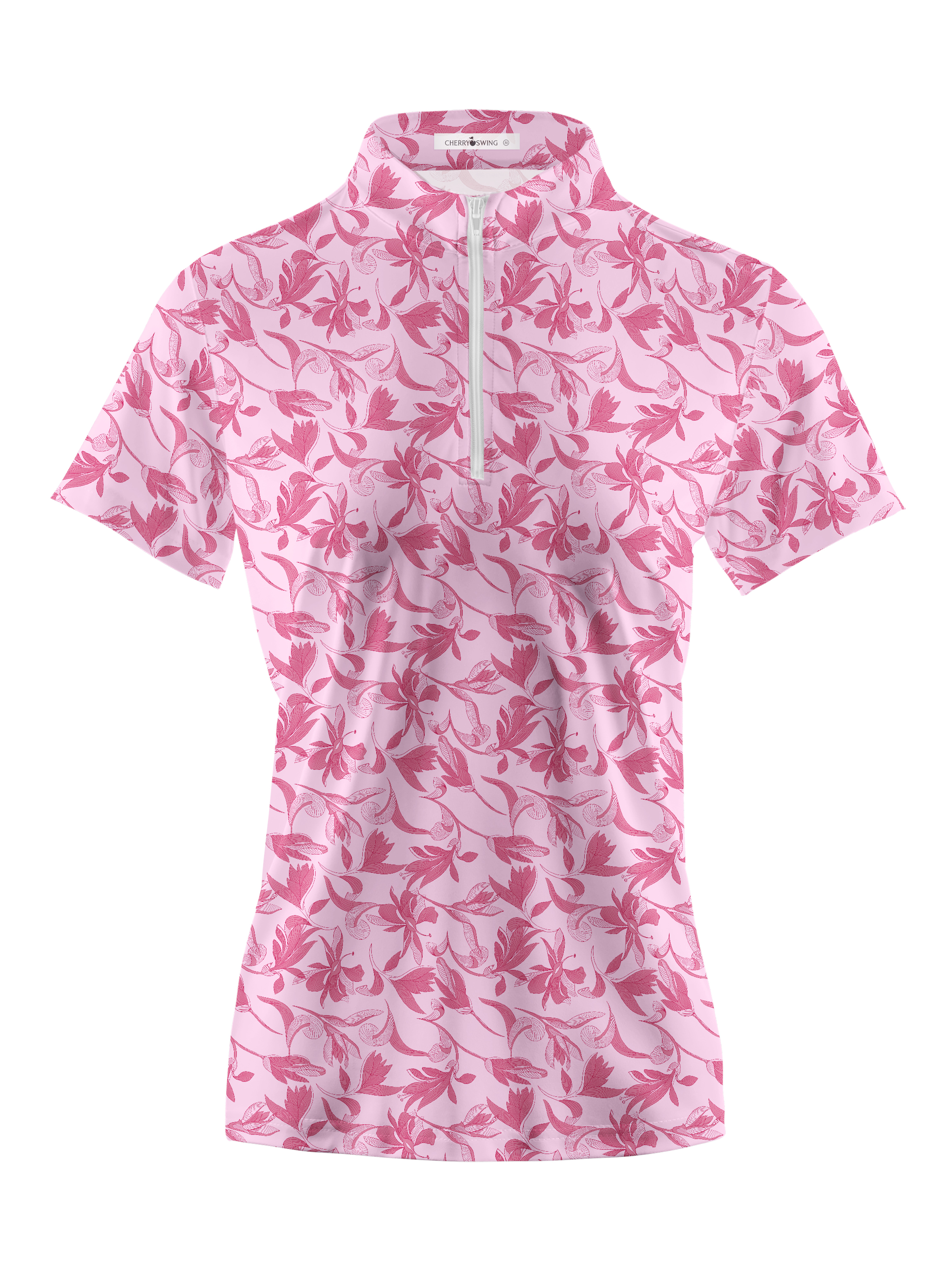 Cherryswing Blossom Print Golf Polo for Women