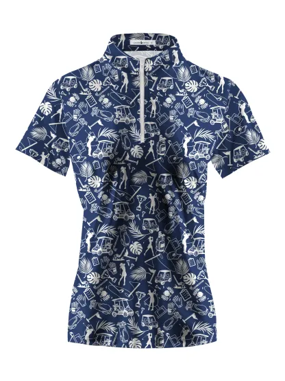 Cherryswing Women's Energy of Golf Short Sleeve Polos