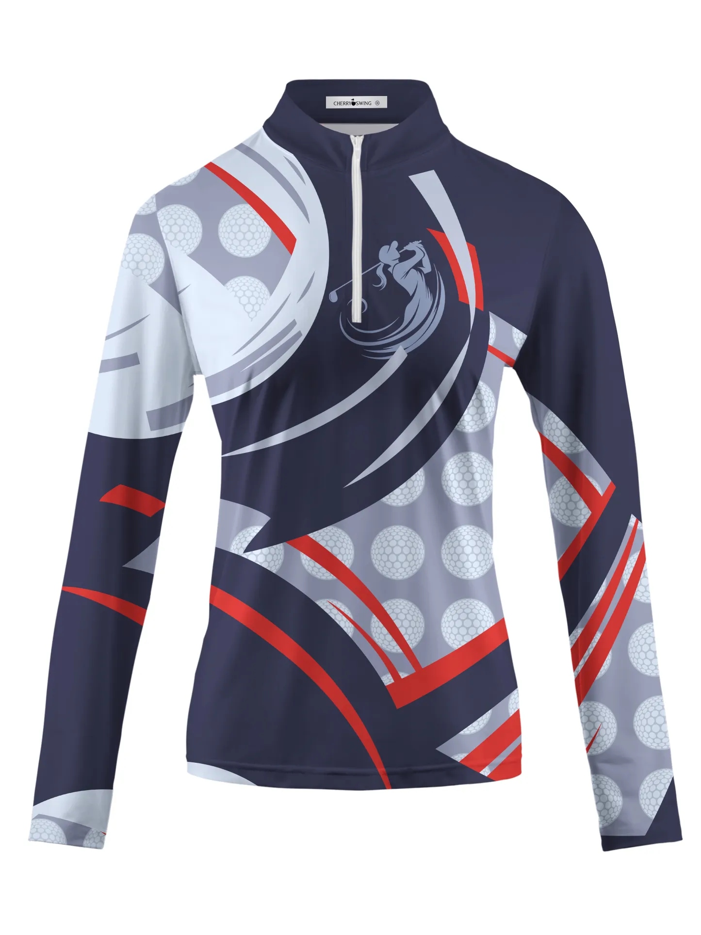 Cherryswing Women's Strength and Luck Long Sleeve Polos