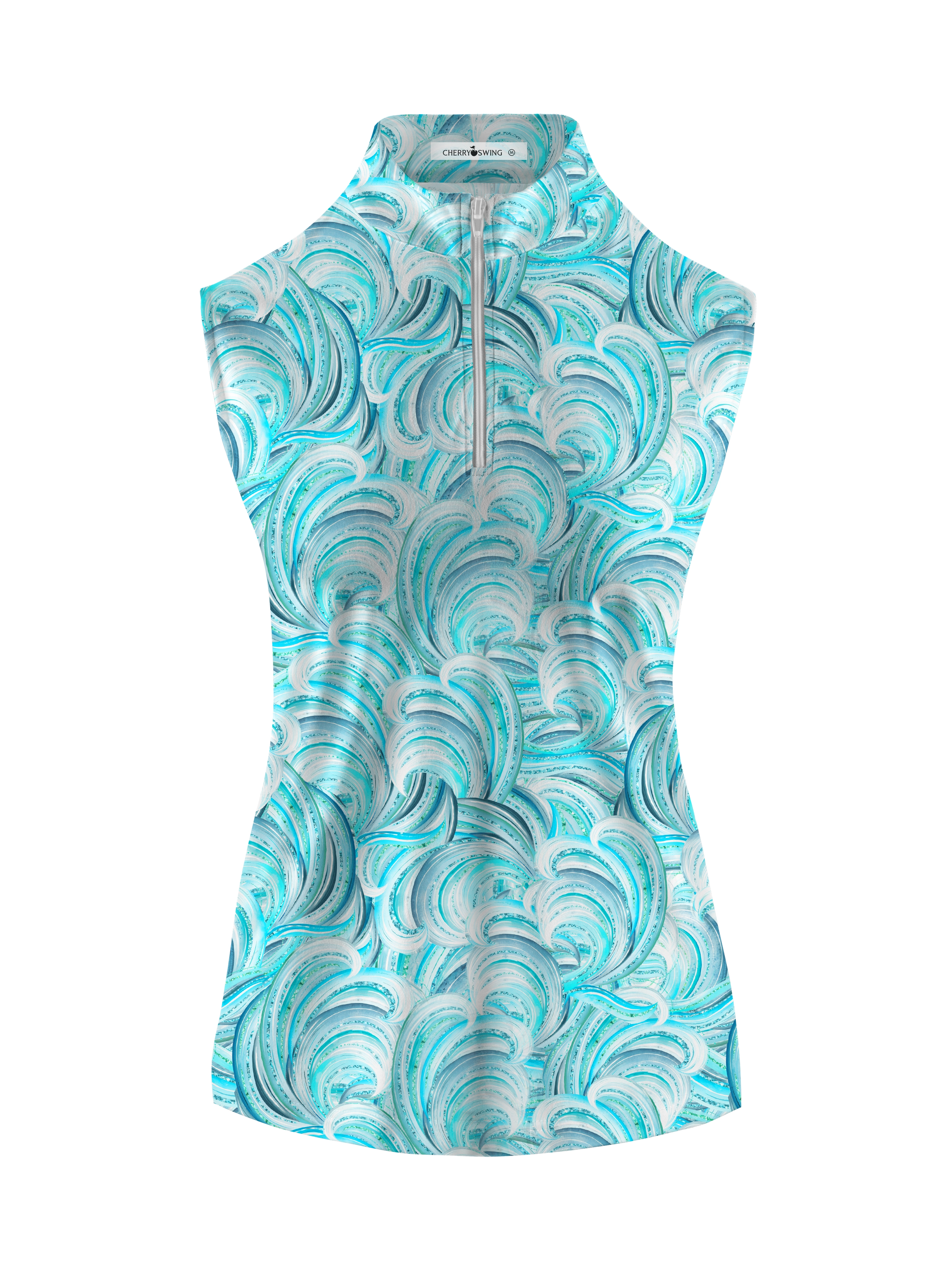 Cherryswing Women's Free Waves Sleeveless Polos