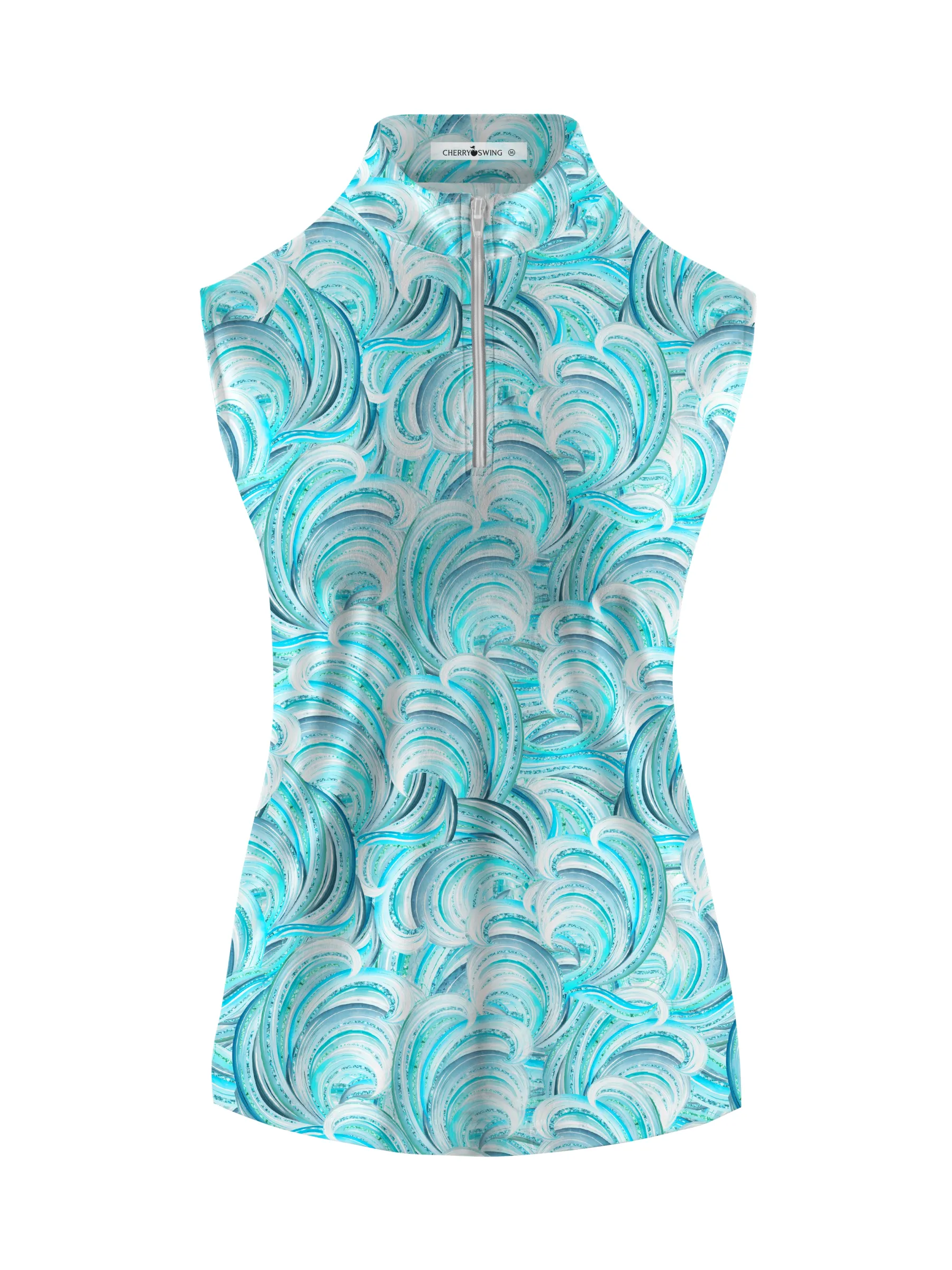 Cherryswing Women's Free Waves Sleeveless Polos