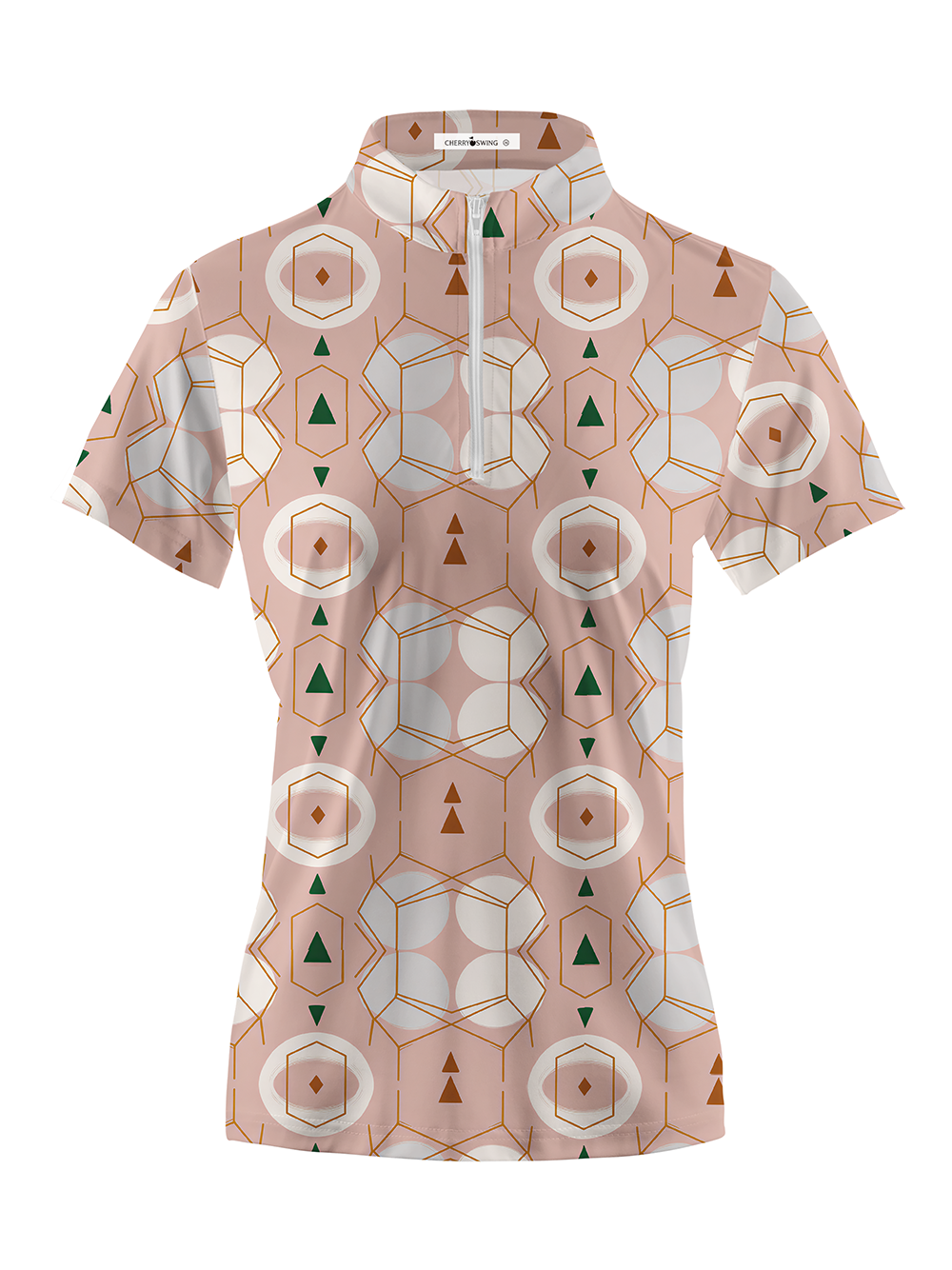 Cherryswing Women's Terra Geo Short Sleeve Polos