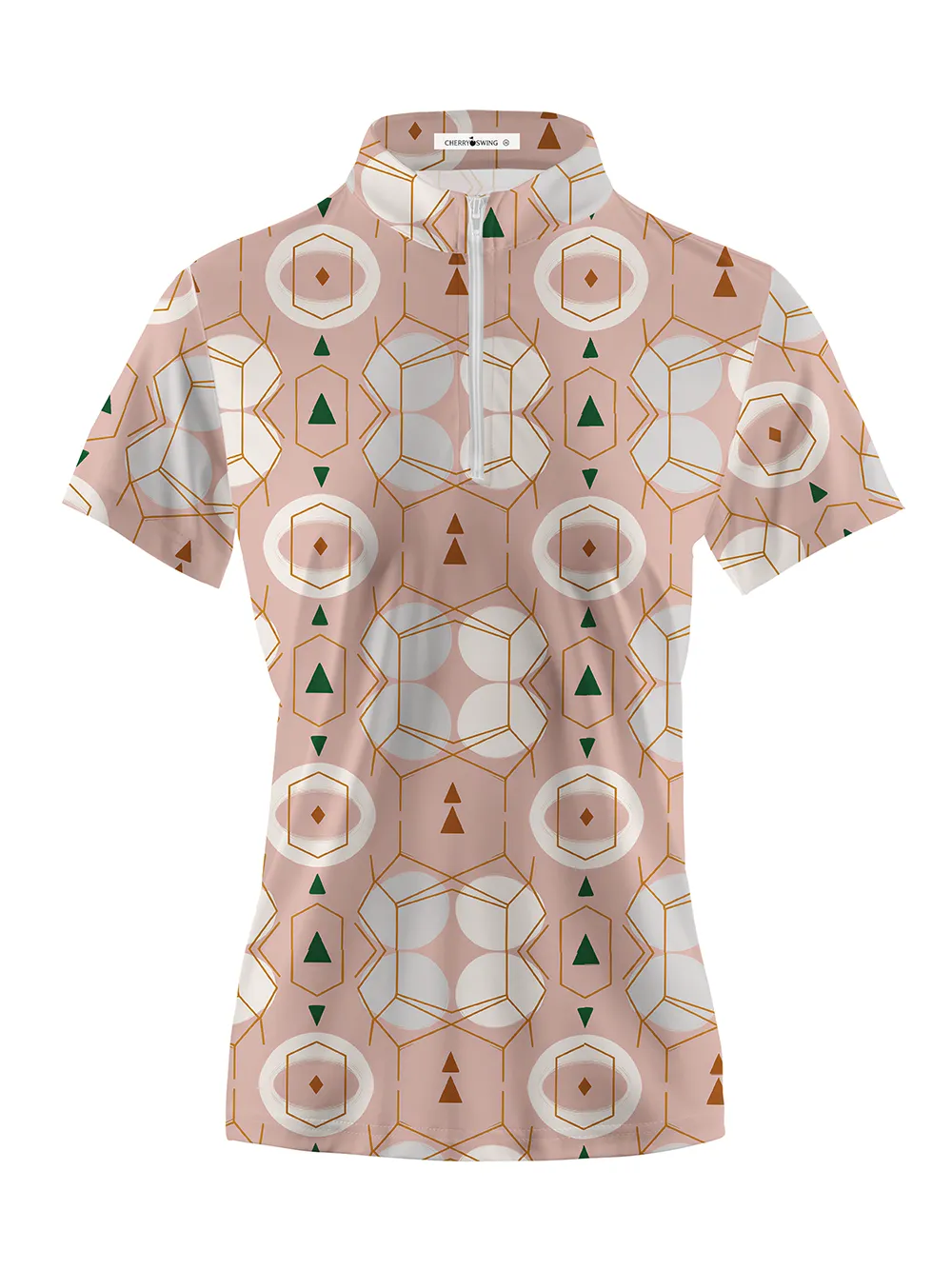 Cherryswing Women's Terra Geo Short Sleeve Polos