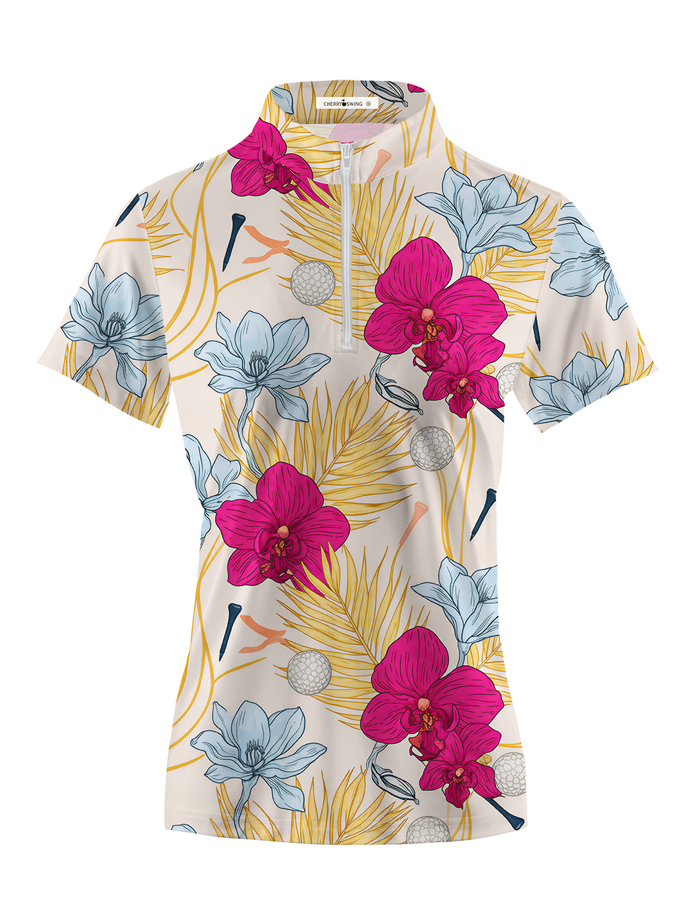 Cherryswing Women's Palm & Putt Short Sleeve Polos