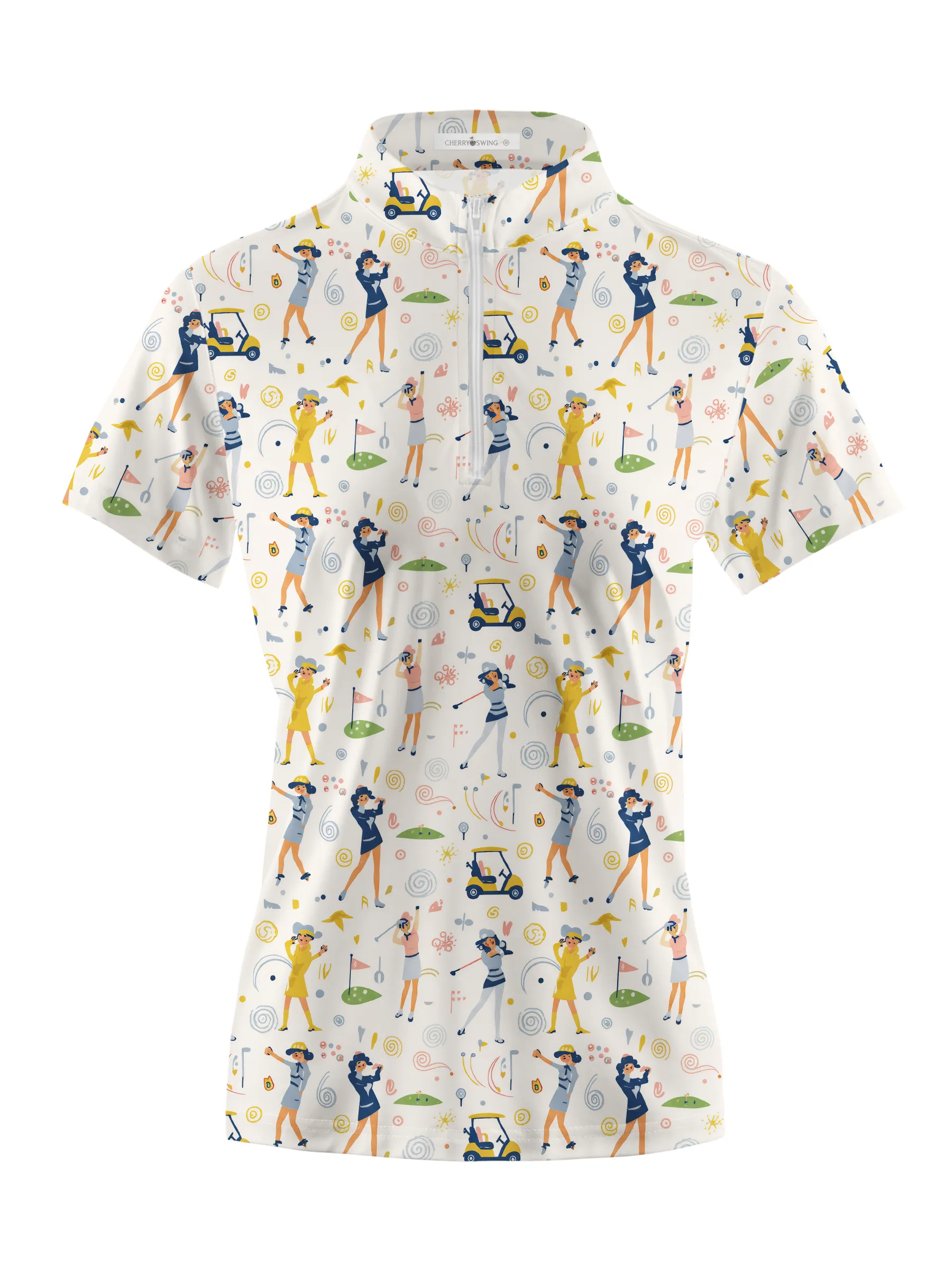 Cherryswing Women's Vintage Golf Ladies Short Sleeve Polos