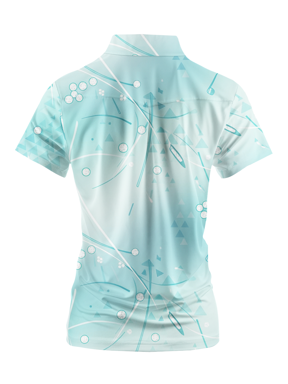 Cherryswing Women's Blue Horizon Short Sleeve Polos