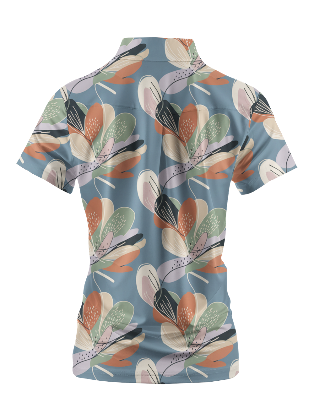 Cherryswing Women's Coastal Bloom Short Sleeve Polos