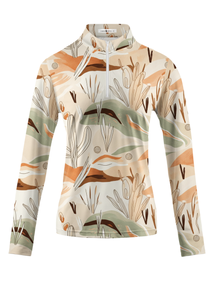 Cherryswing Women's Desert Dunes Links Long Sleeve Golf Shirt