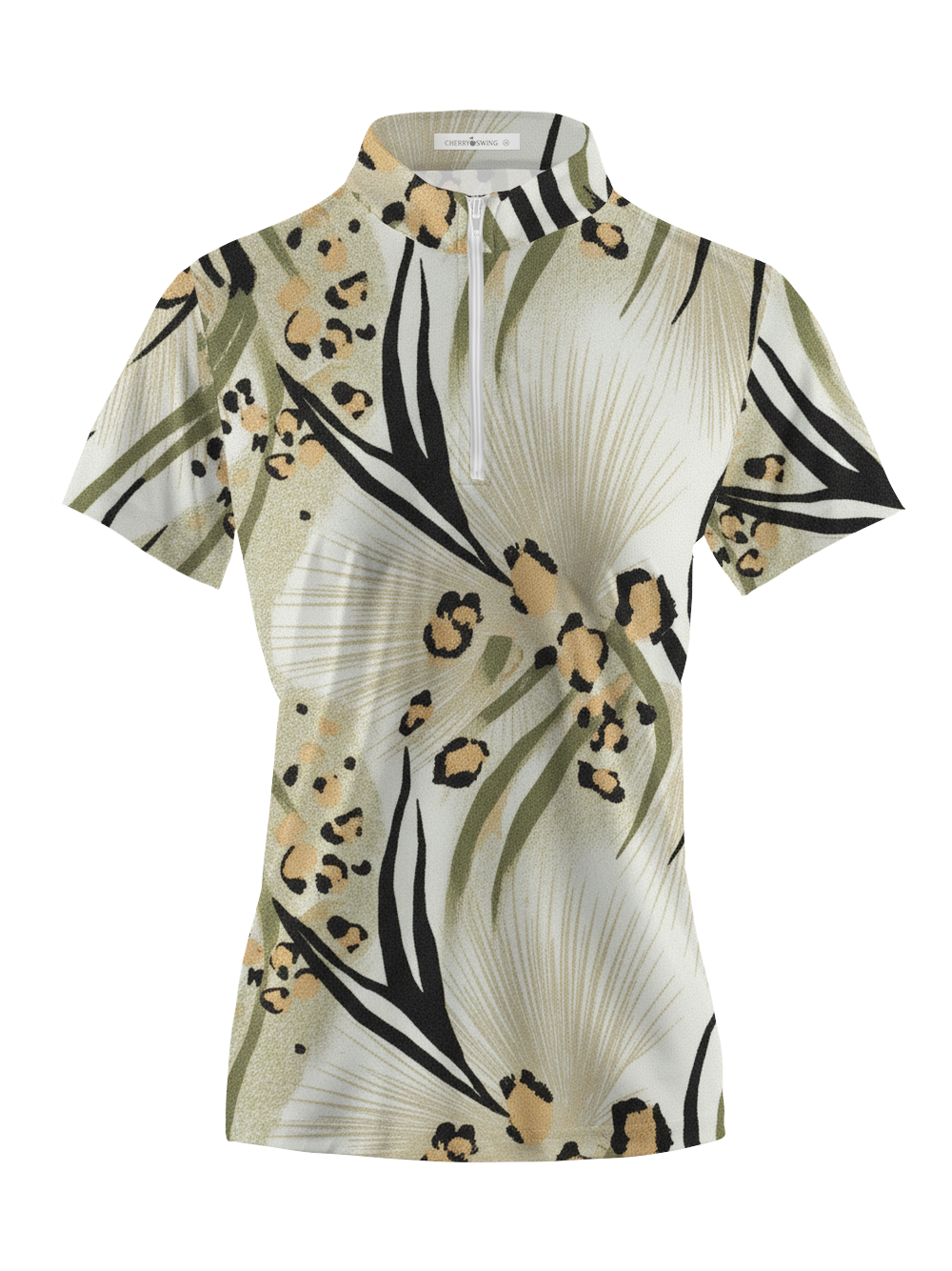 Cherryswing Women's Wild Greens Short Sleeve Polos