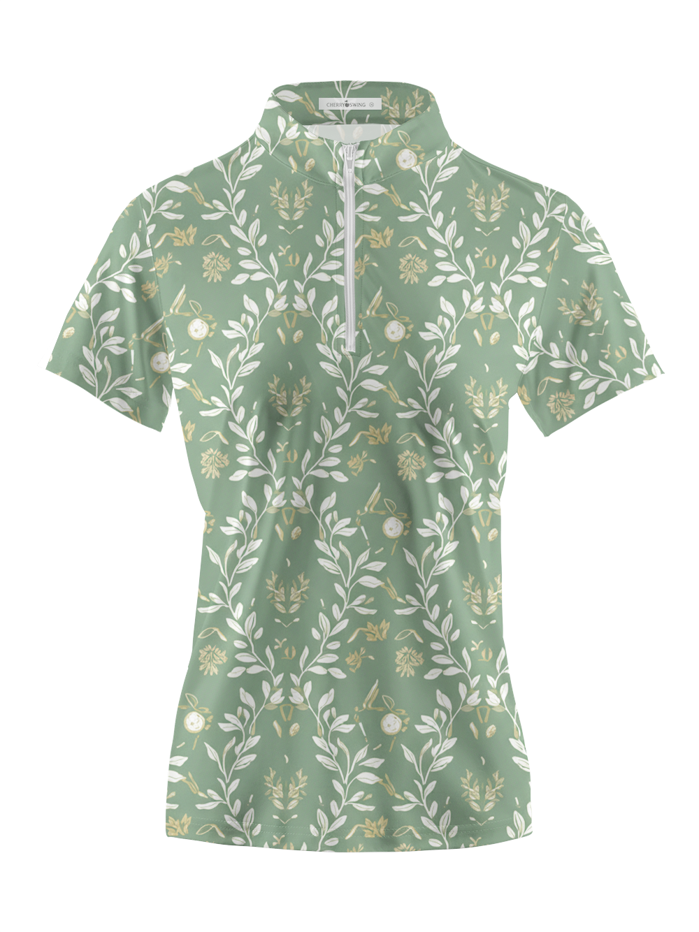 Cherryswing Women's Topiary Short Sleeve Polos