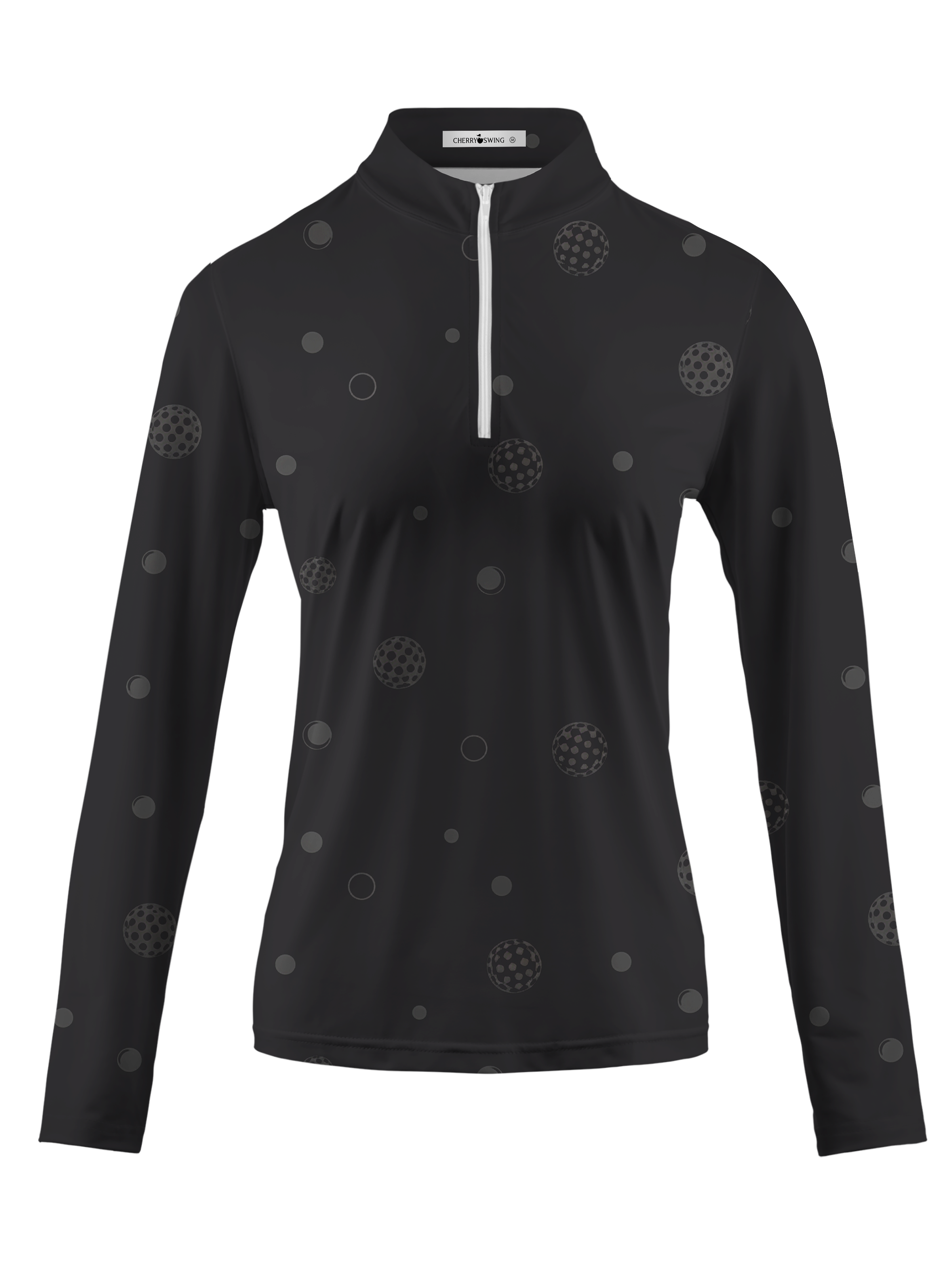 Cherryswing Women's Midnight Dimple Long Sleeve Golf Shirt