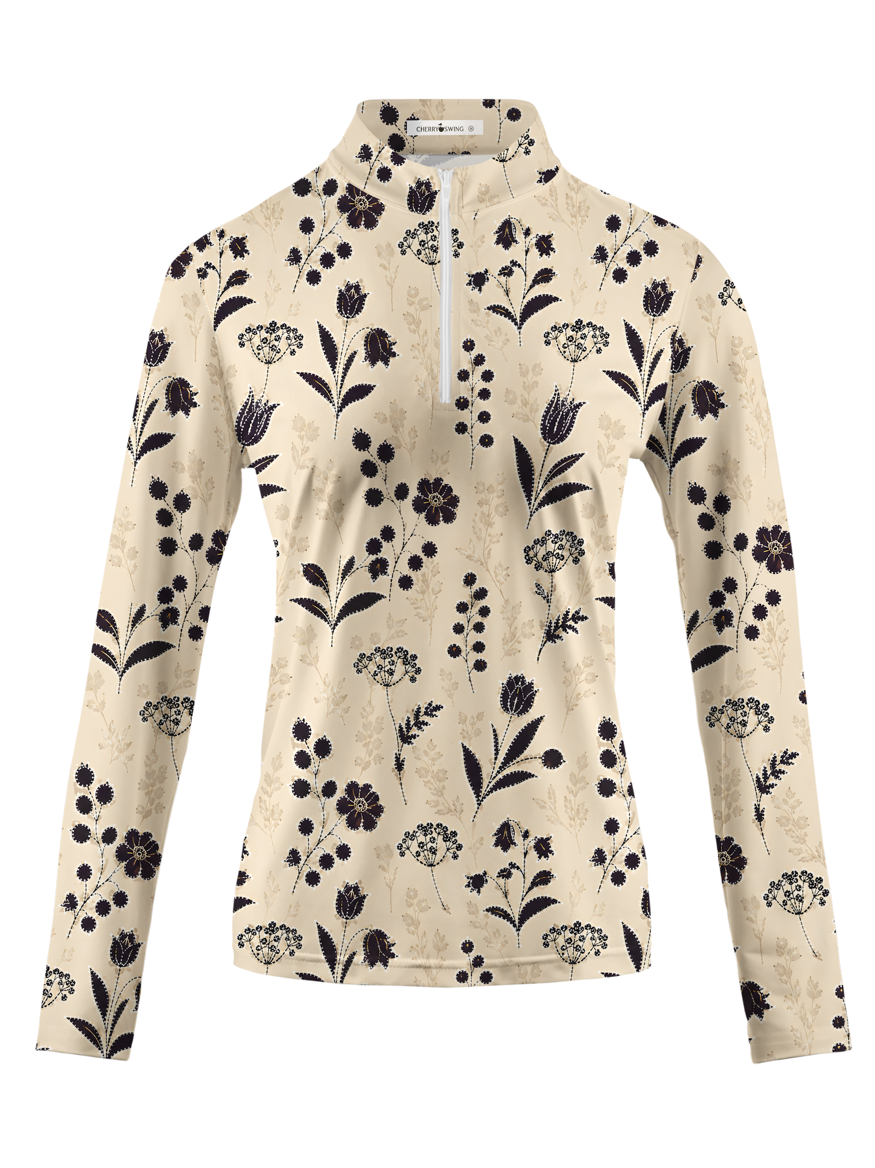Cherryswing Women's Shadows Dance Long Sleeve Golf Shirt