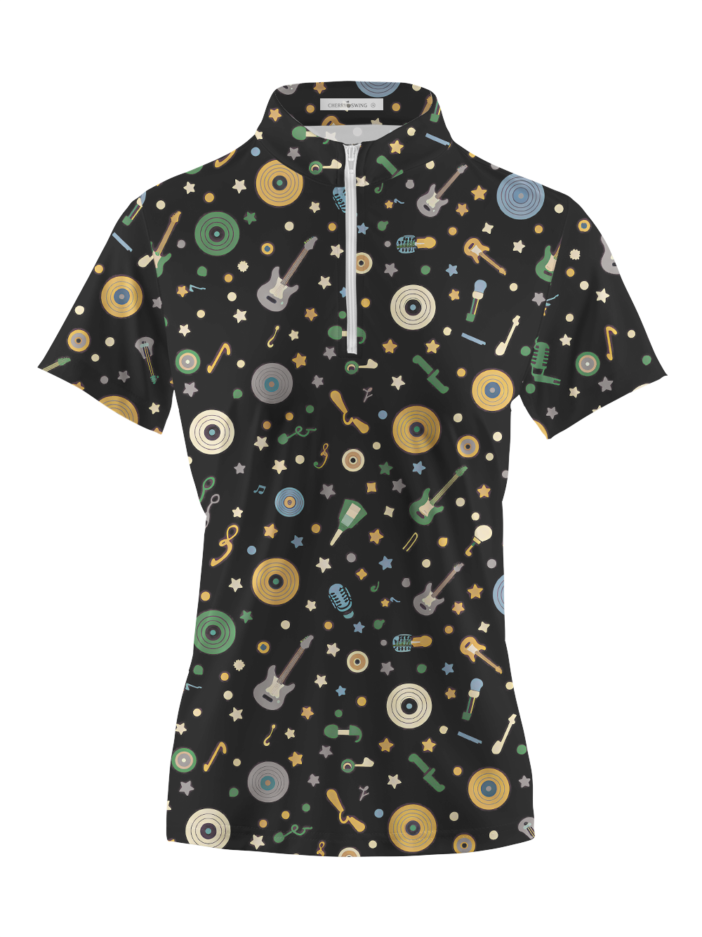 Cherryswing Women's Melody Noir Short Sleeve Golf Shirt