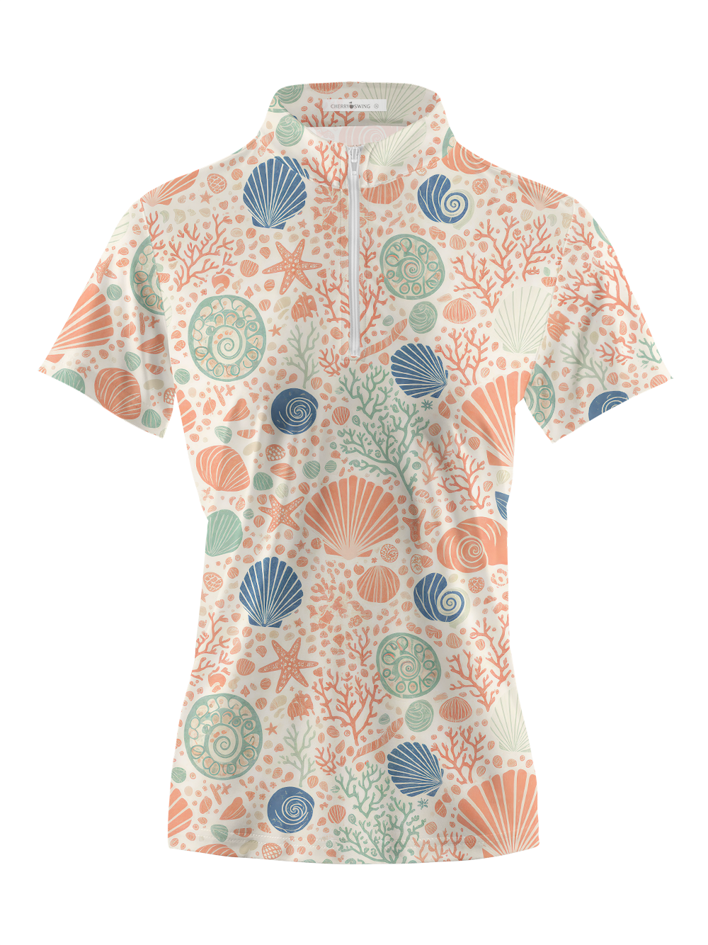 Cherryswing Women's Shoreline Shell Short Sleeve Golf Shirt