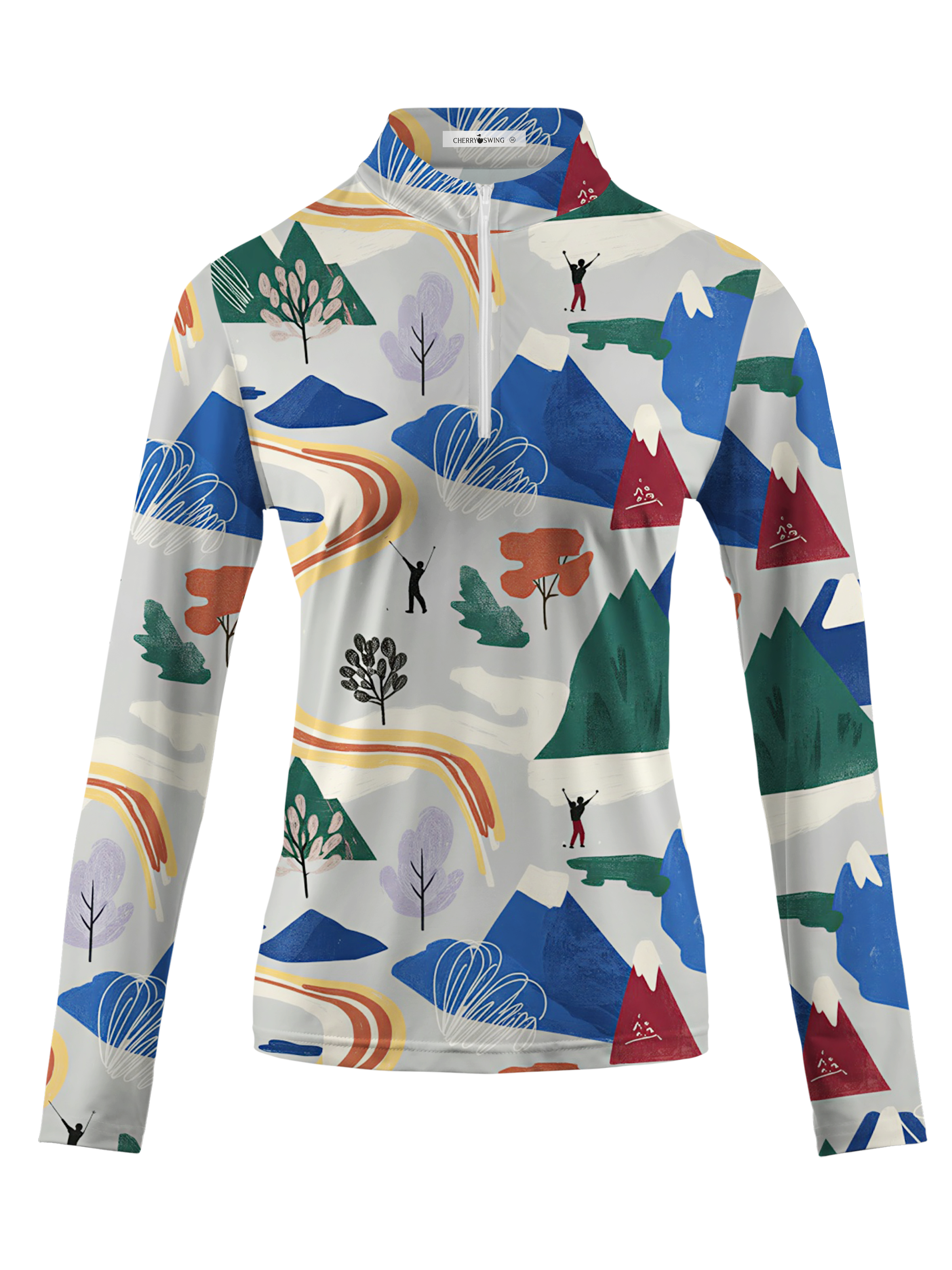 Cherryswing Women's Mountain Vista Long Sleeve Golf Shirt