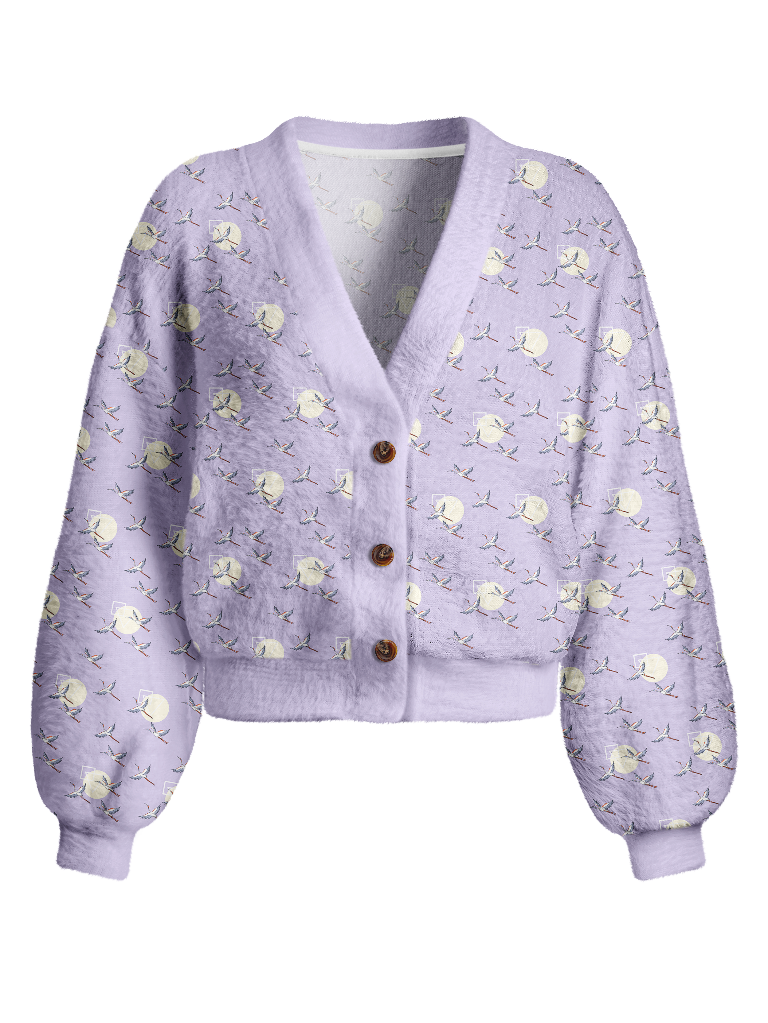 Cherryswing Women's Birdie Flight Fuzzy Knit Golf Cardigan