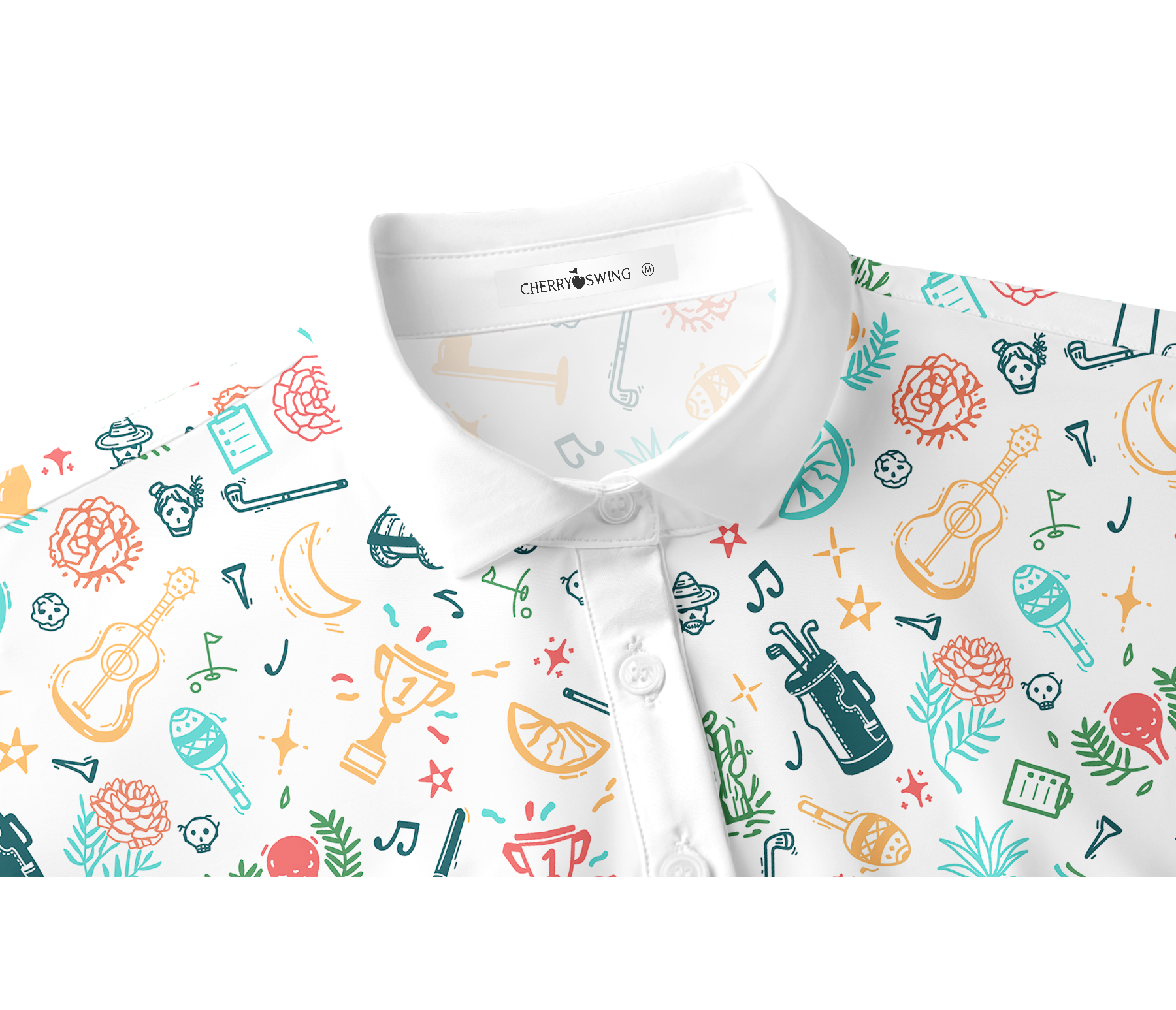 Cherryswing Women's Fairway Fiesta Short Sleeve Golf Shirt