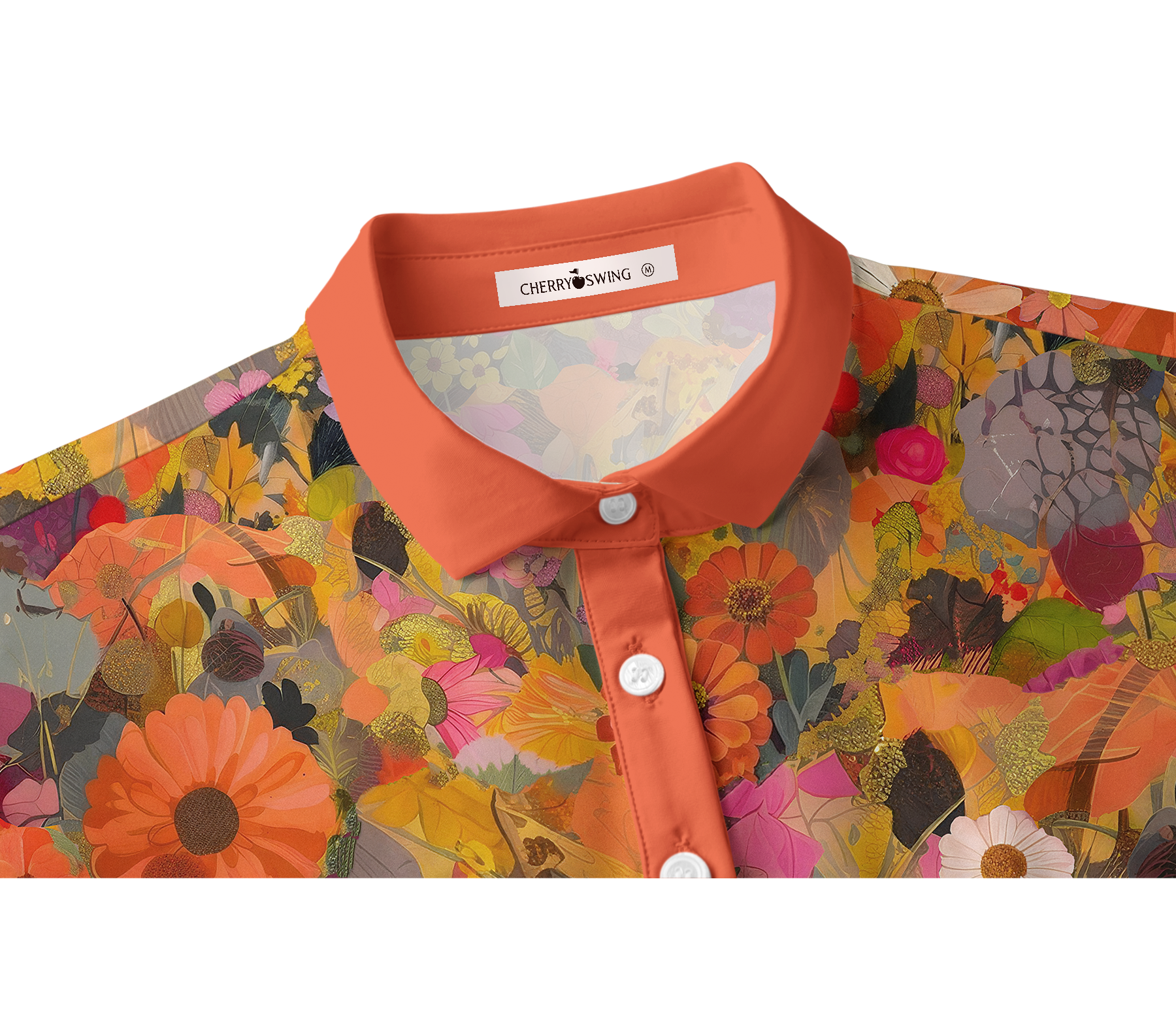 Cherryswing Women's Wild Whiskers Short Sleeve Golf Shirt