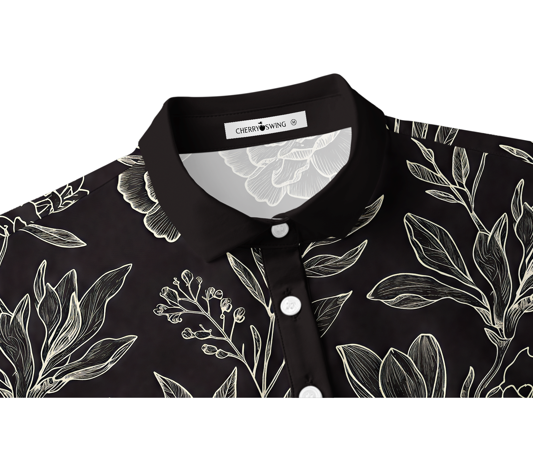 Cherryswing Women's Gilded Noir Short Sleeve Golf Shirt