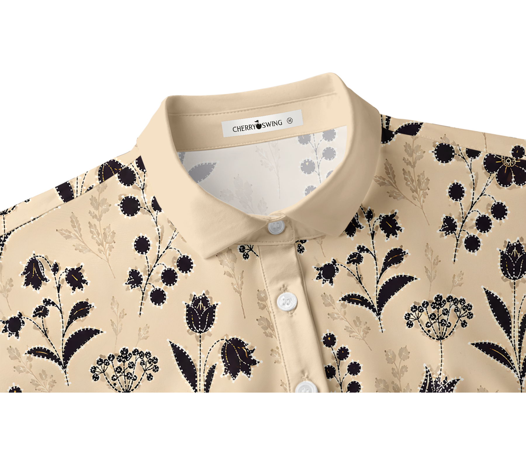 Cherryswing Women's Shadows Dance Short Sleeve Golf Shirt