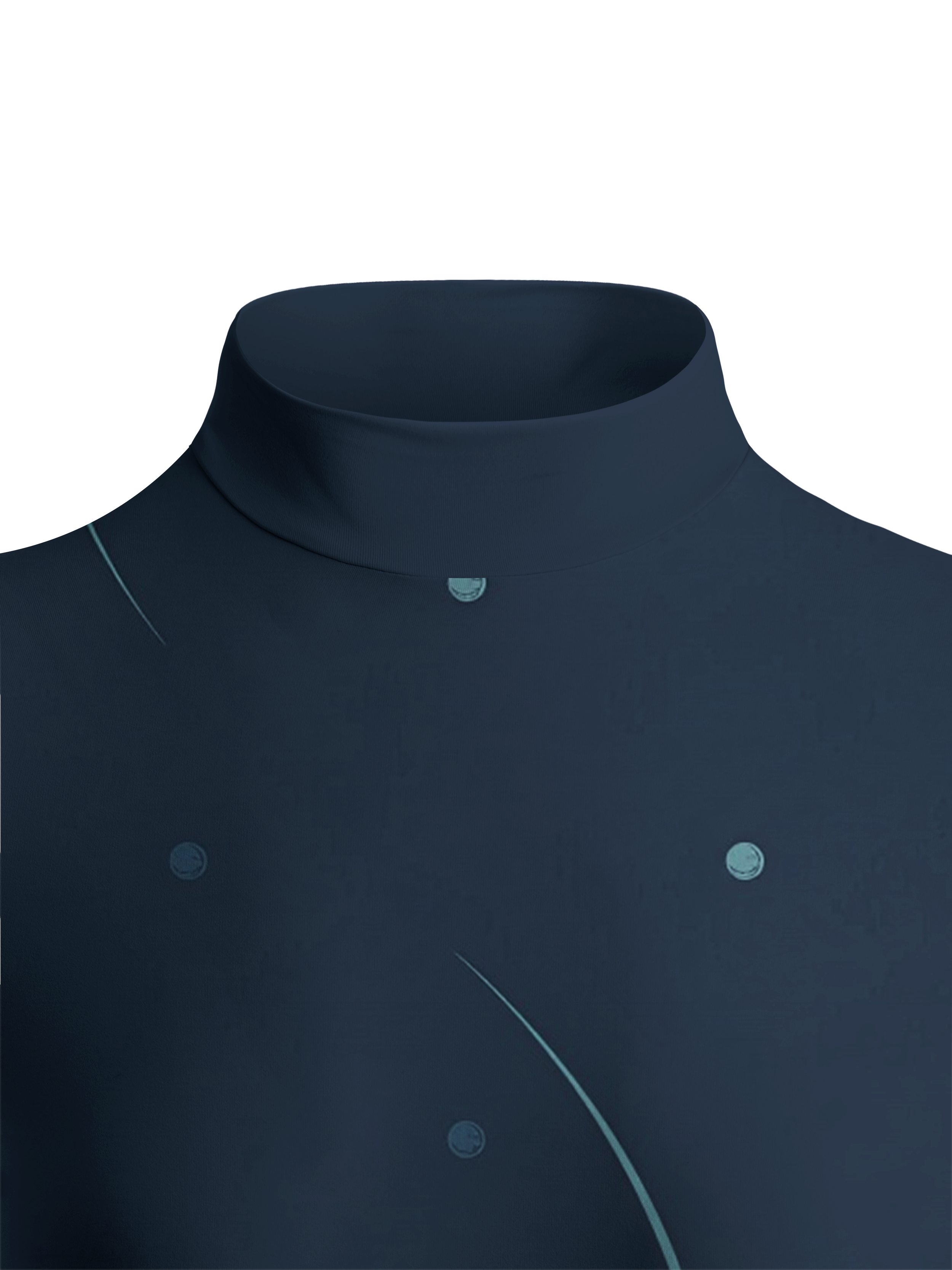 Cherryswing Women's Nebula Dot Line Long Sleeve Roll Neck Top