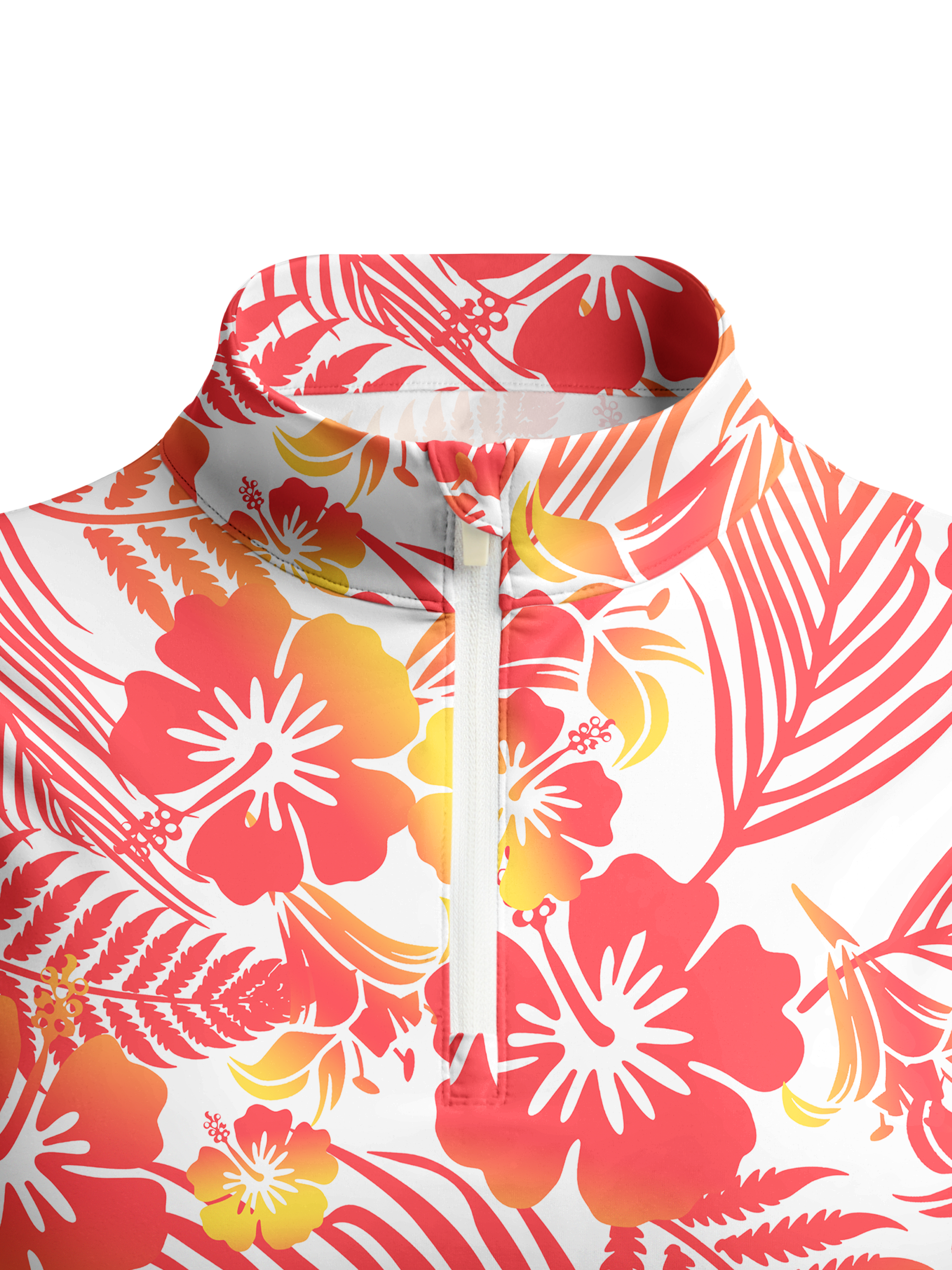 Cherryswing Women's Tropical Blossom Sleeveless Golf Shirt