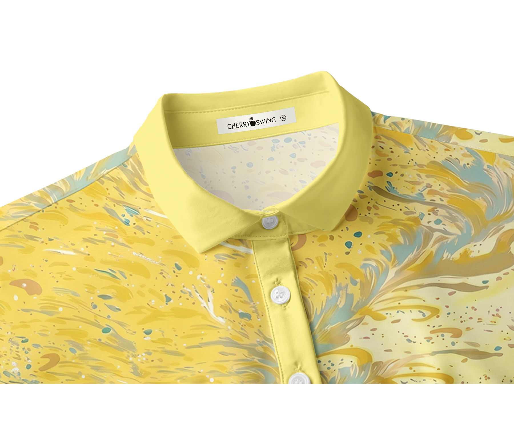 Cherryswing Women's Sunshine Swirl Short Sleeve Golf Shirt
