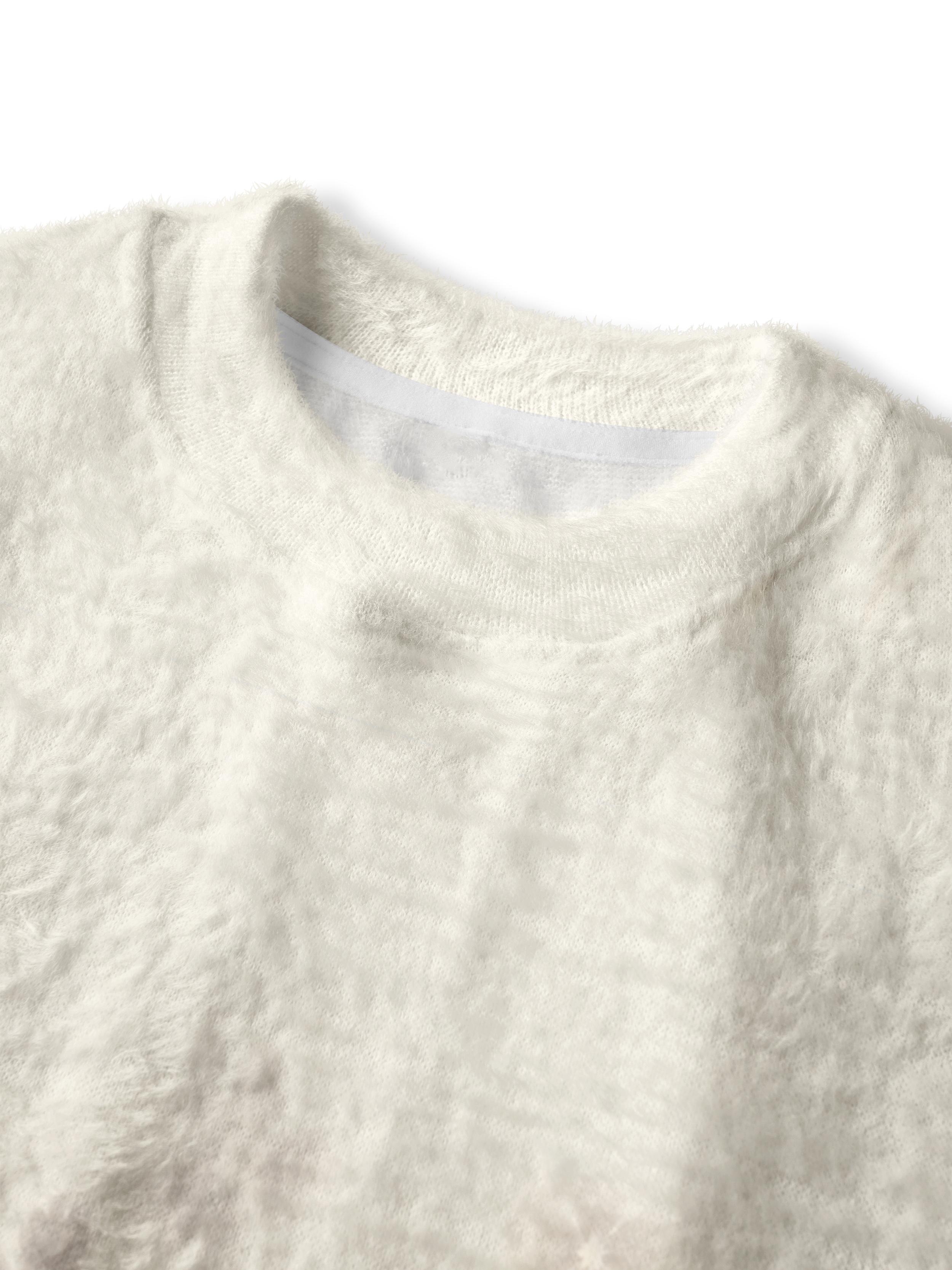 Cherryswing Women's Botanical Tie-Dye Fuzzy Knit Golf Sweater