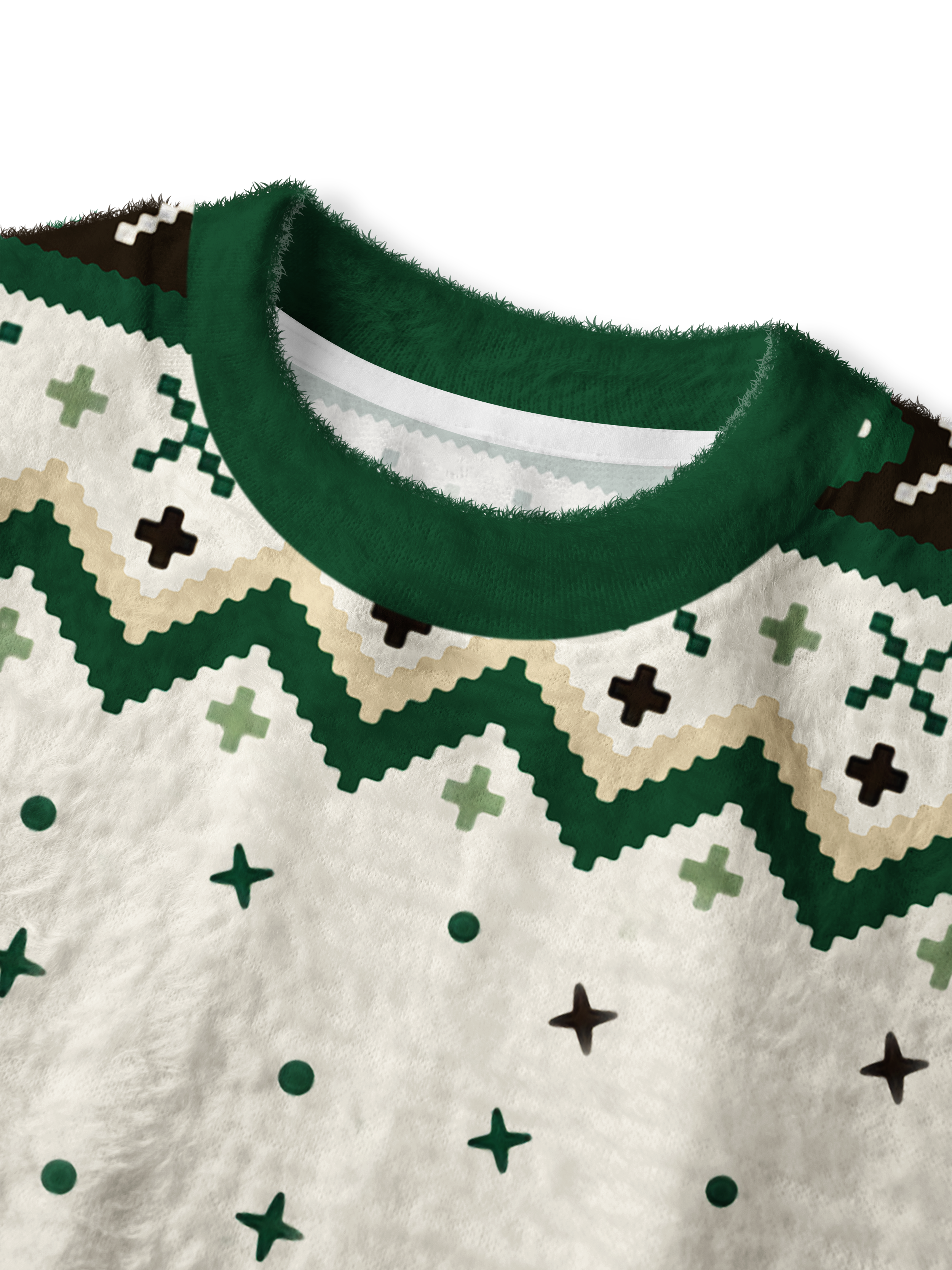 Cherryswing Women's Fun Teeing Area Fuzzy Knit Golf Sweater