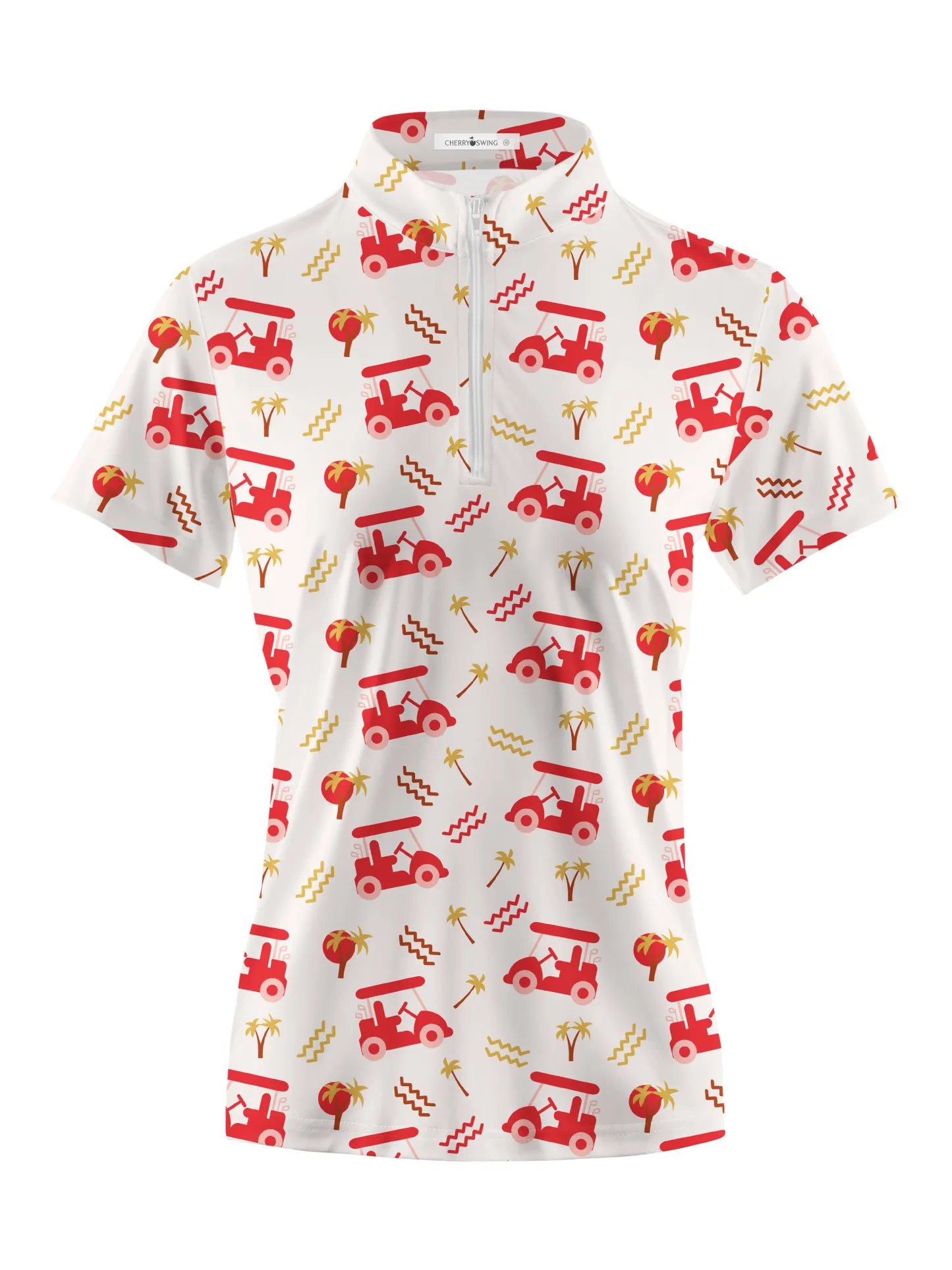 Cherryswing Women's Playful Golf Short Sleeve Polo Shirt
