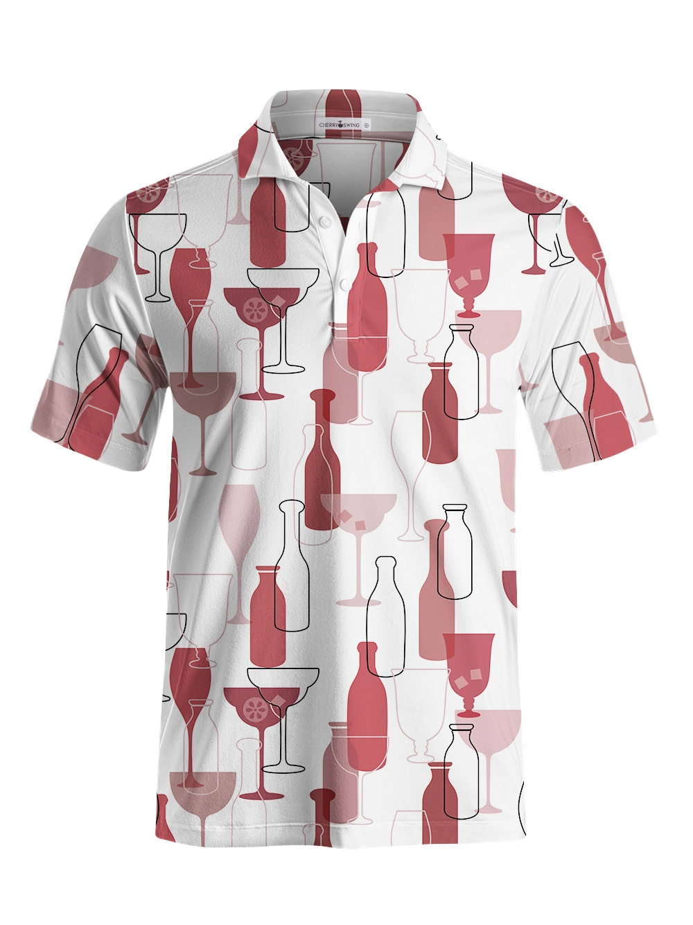 Cherryswing Wine Time Men's Polo Shirt