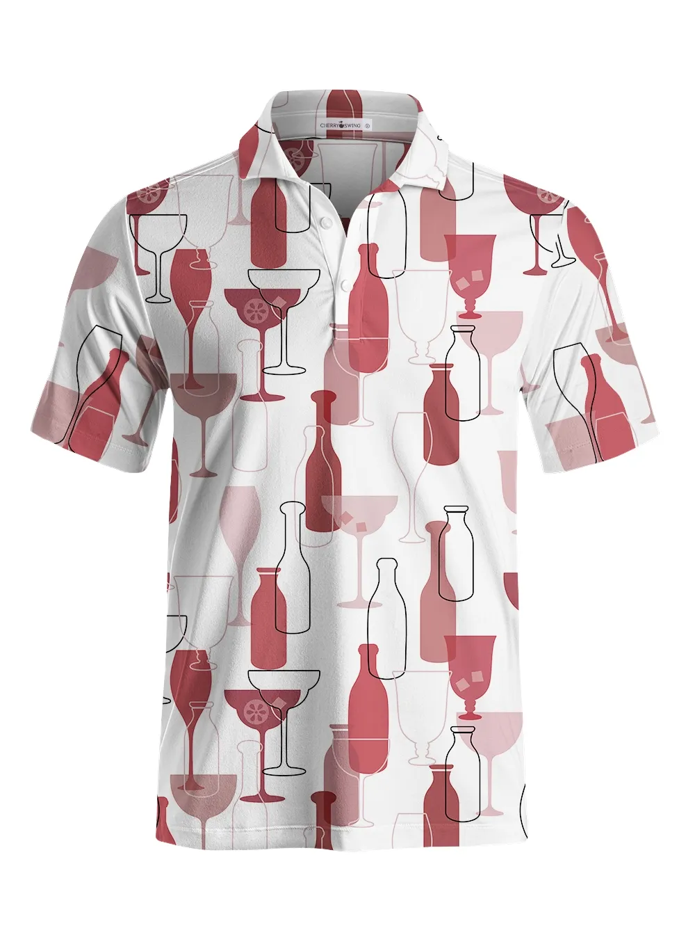 Cherryswing Wine Time Men's Polo Shirt
