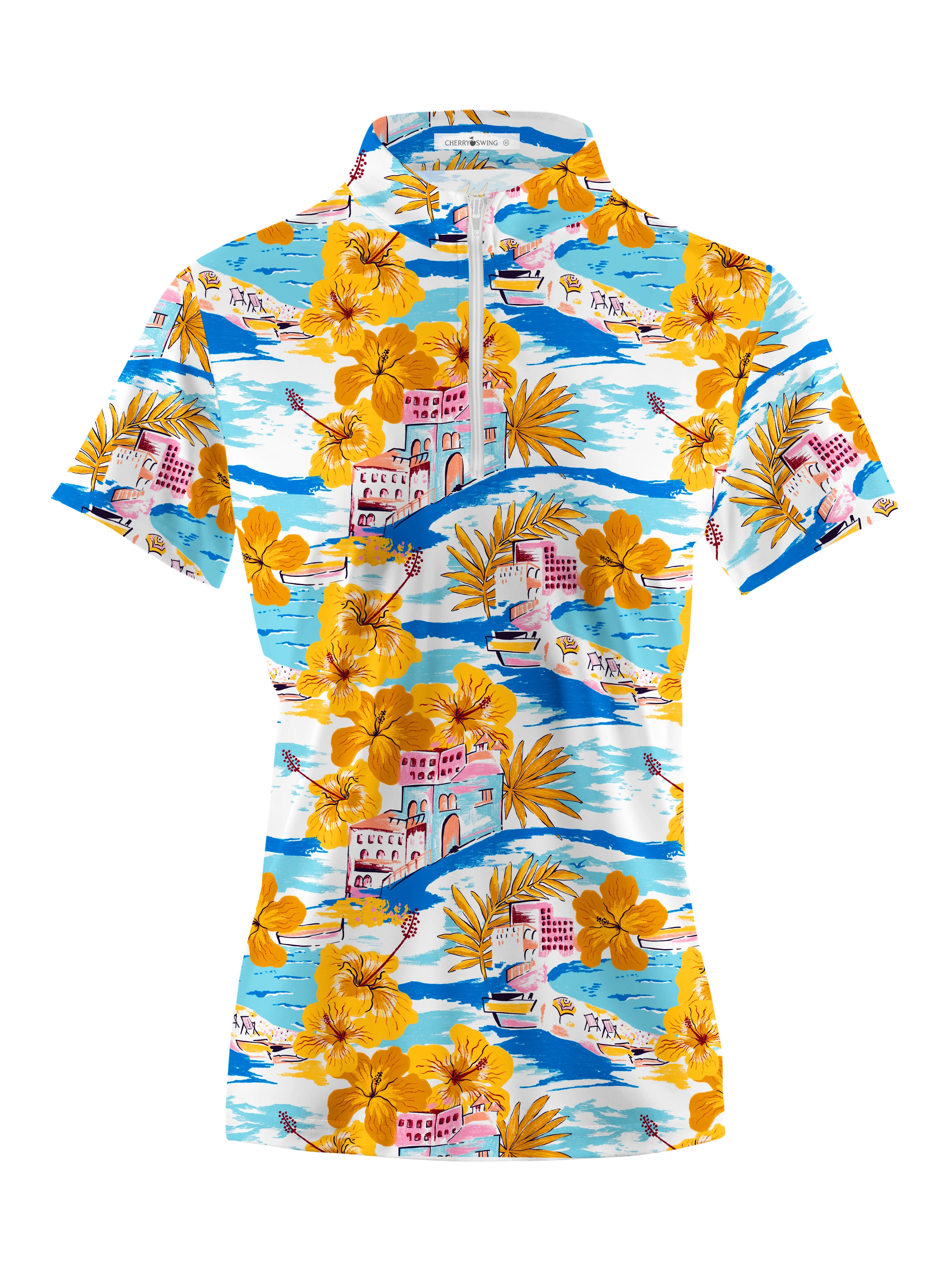 Cherryswing Women's Island Getaway Short Sleeve Polos