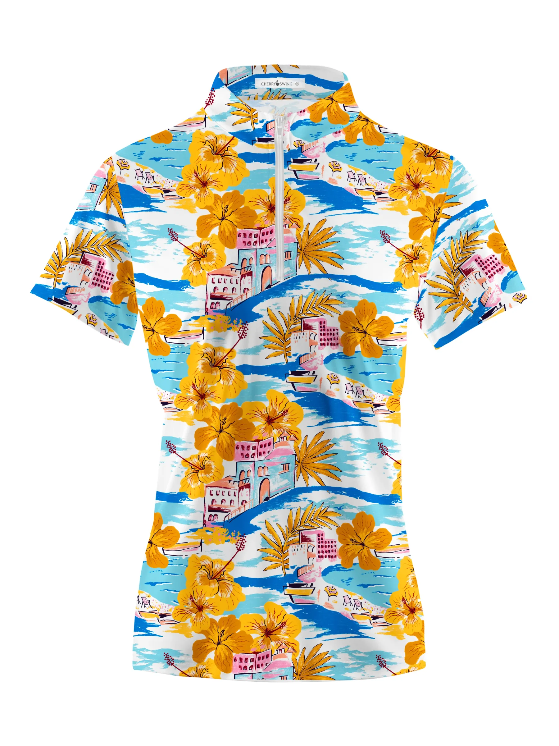 Cherryswing Women's Island Getaway Short Sleeve Polos