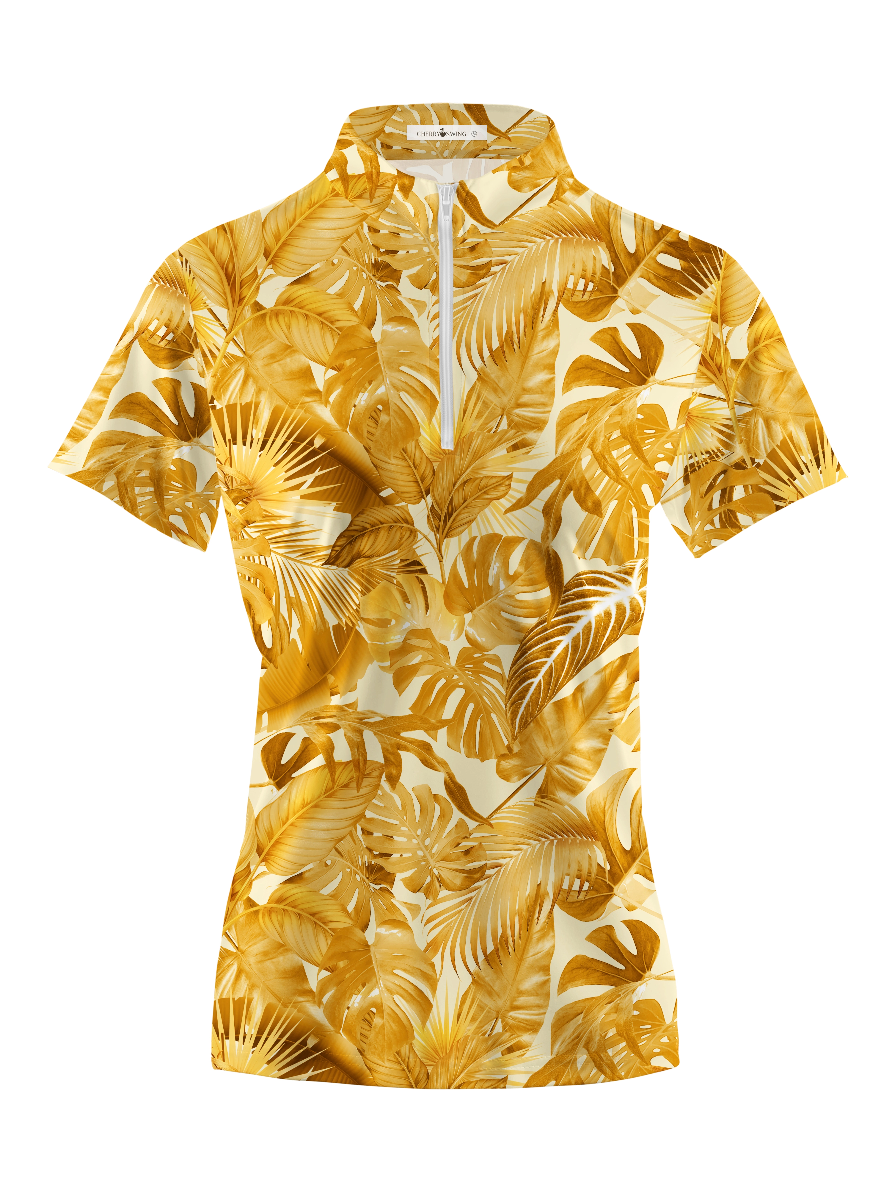 Cherryswing Women's Mysterious Nature Short Sleeve Polos