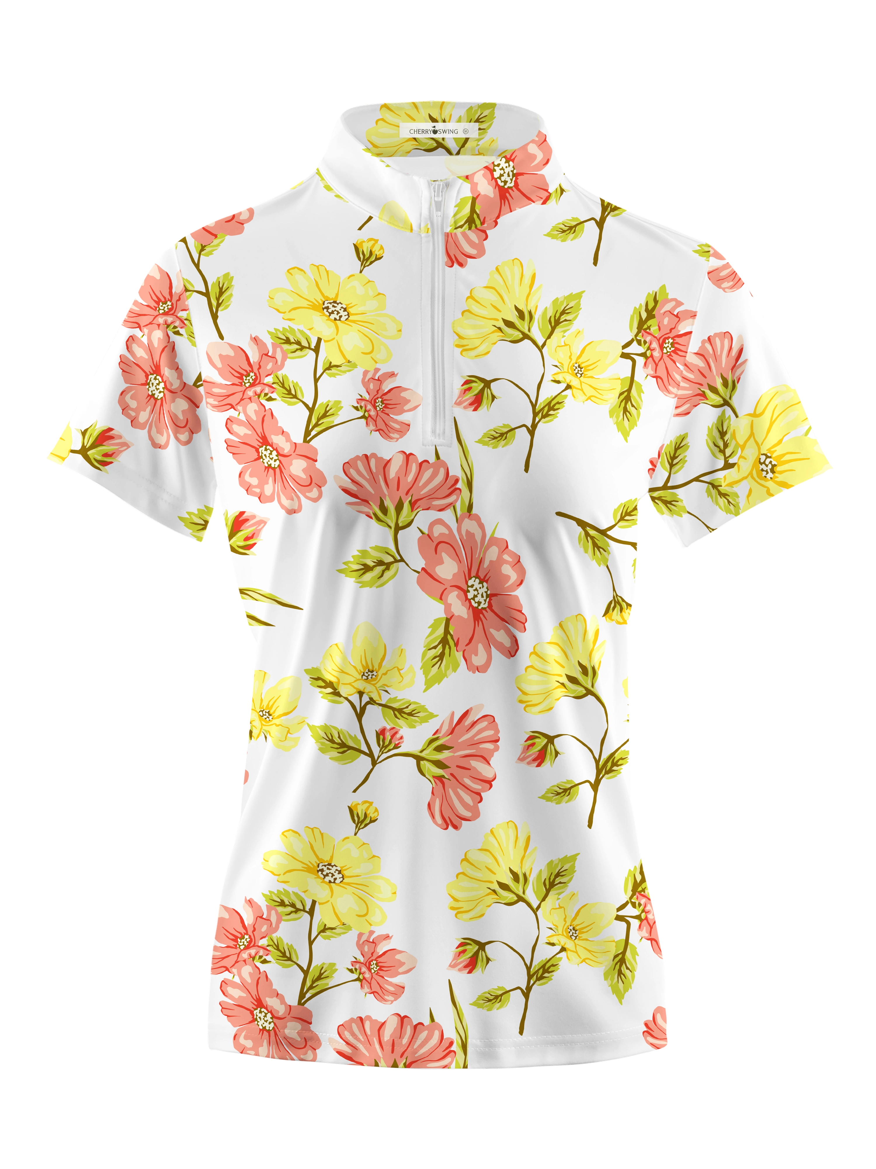 Cherryswing Women's Colorful Spring Short Sleeve Polos