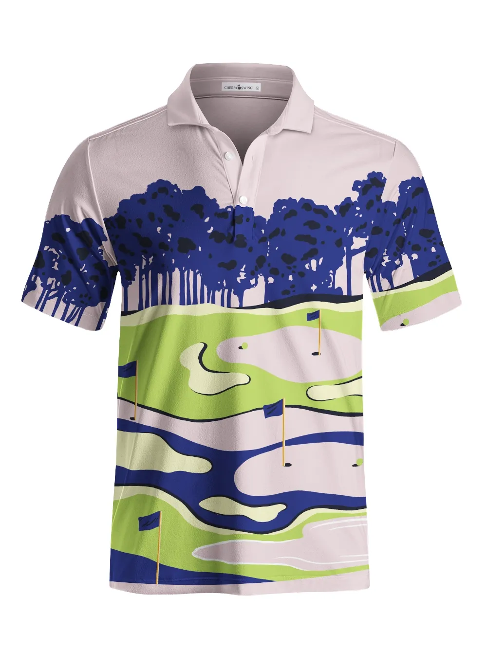 Cherryswing Coastal Golf Men's Polo Shirt