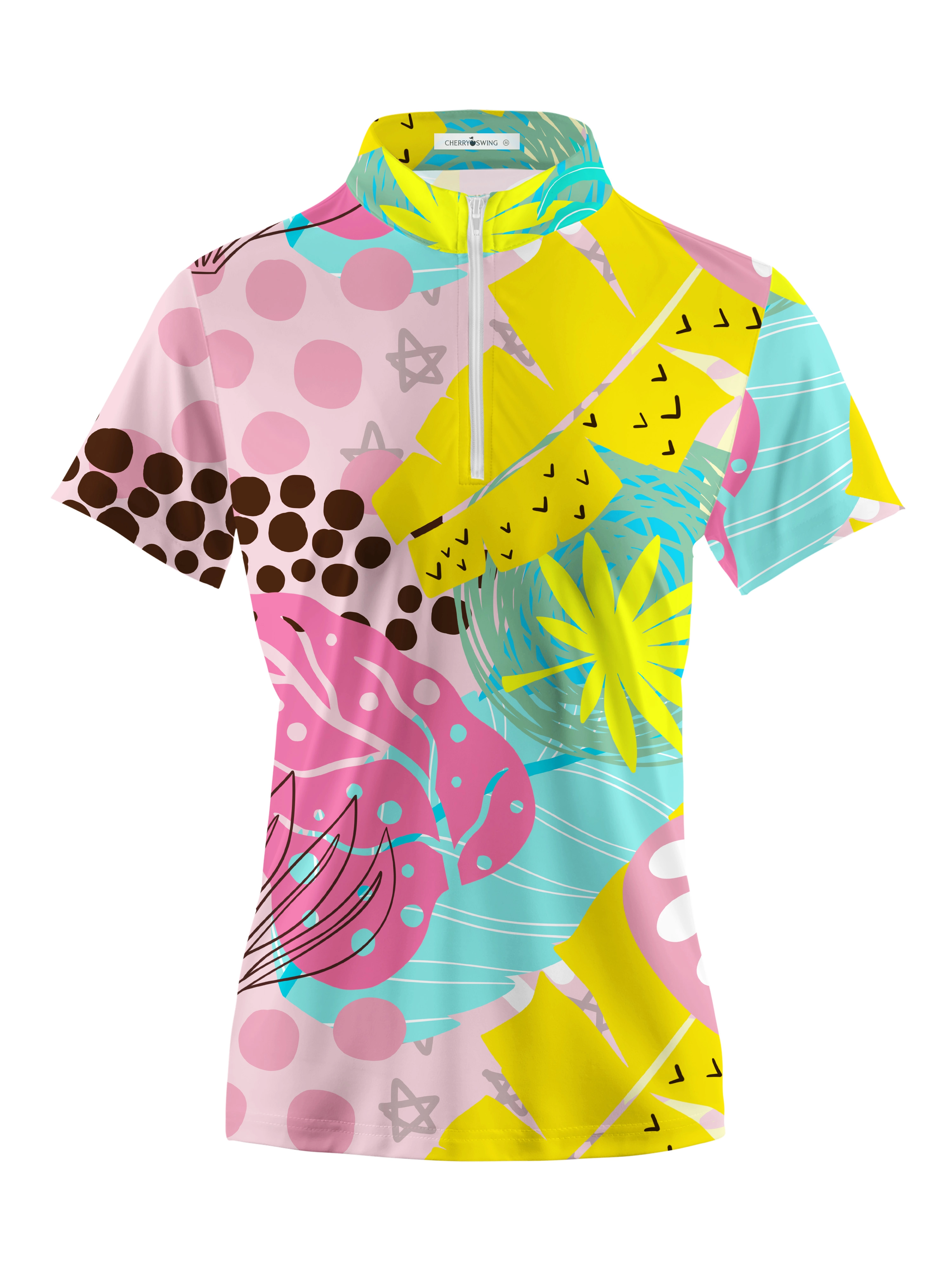 Cherryswing Women's Active Summer Short Sleeve Polos