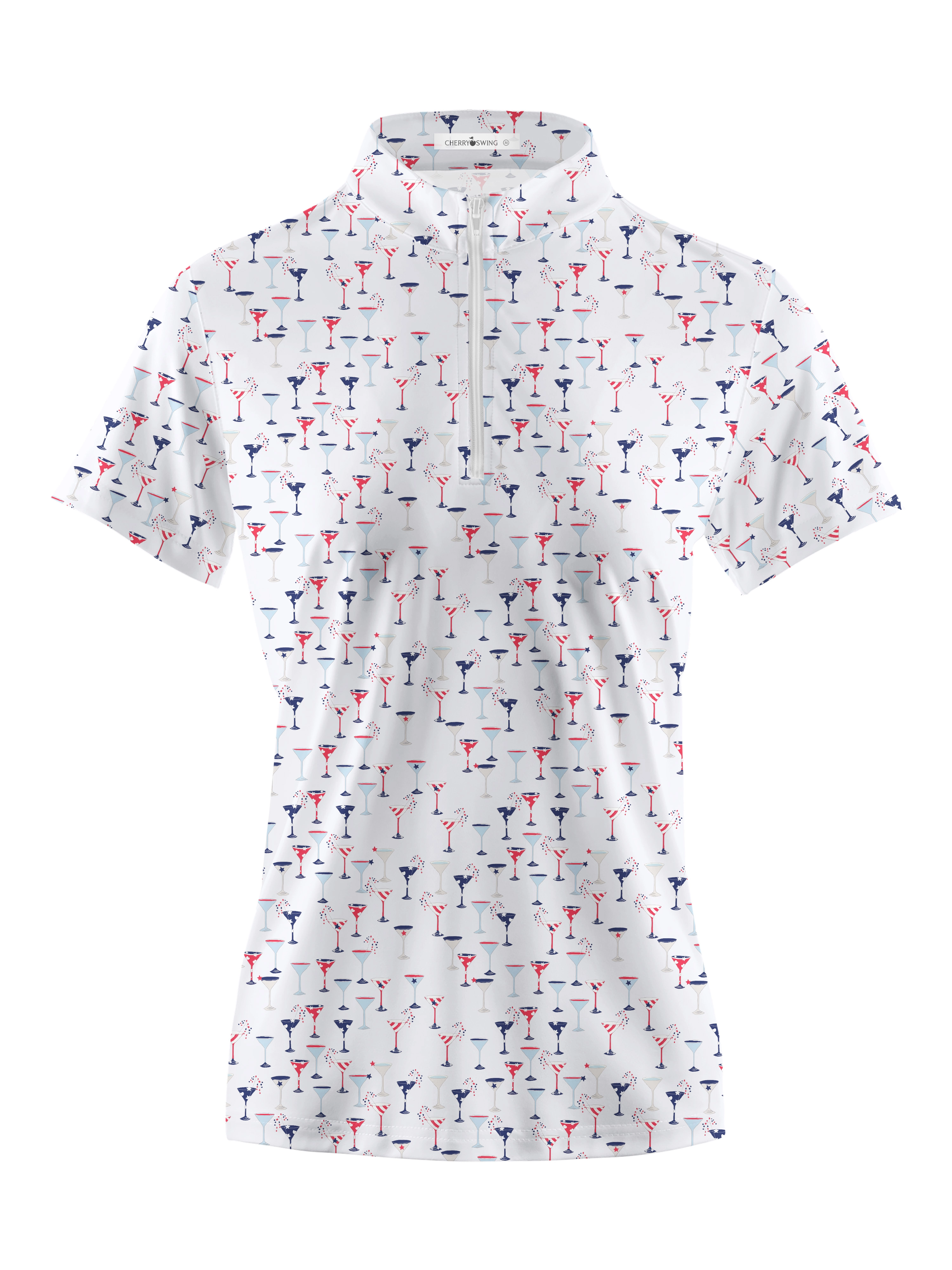 Cherryswing Women's Celebratory Atmosphere Short Sleeve Polos